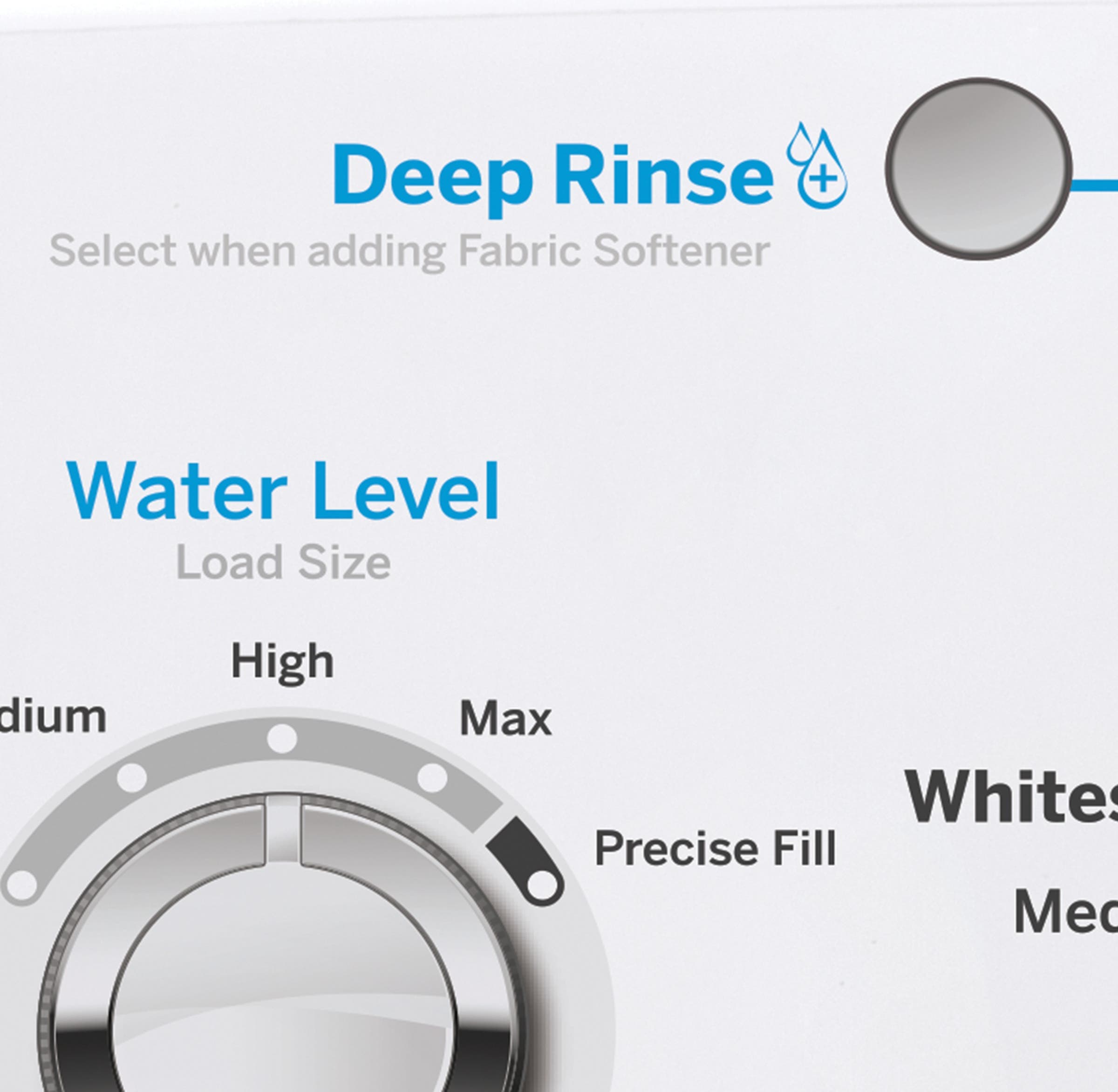 GE GTW325ASWWW White On White