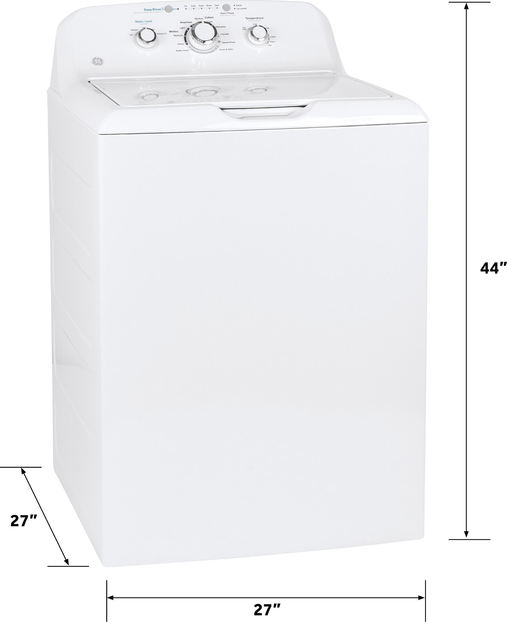 GE GTW325ASWWW White On White