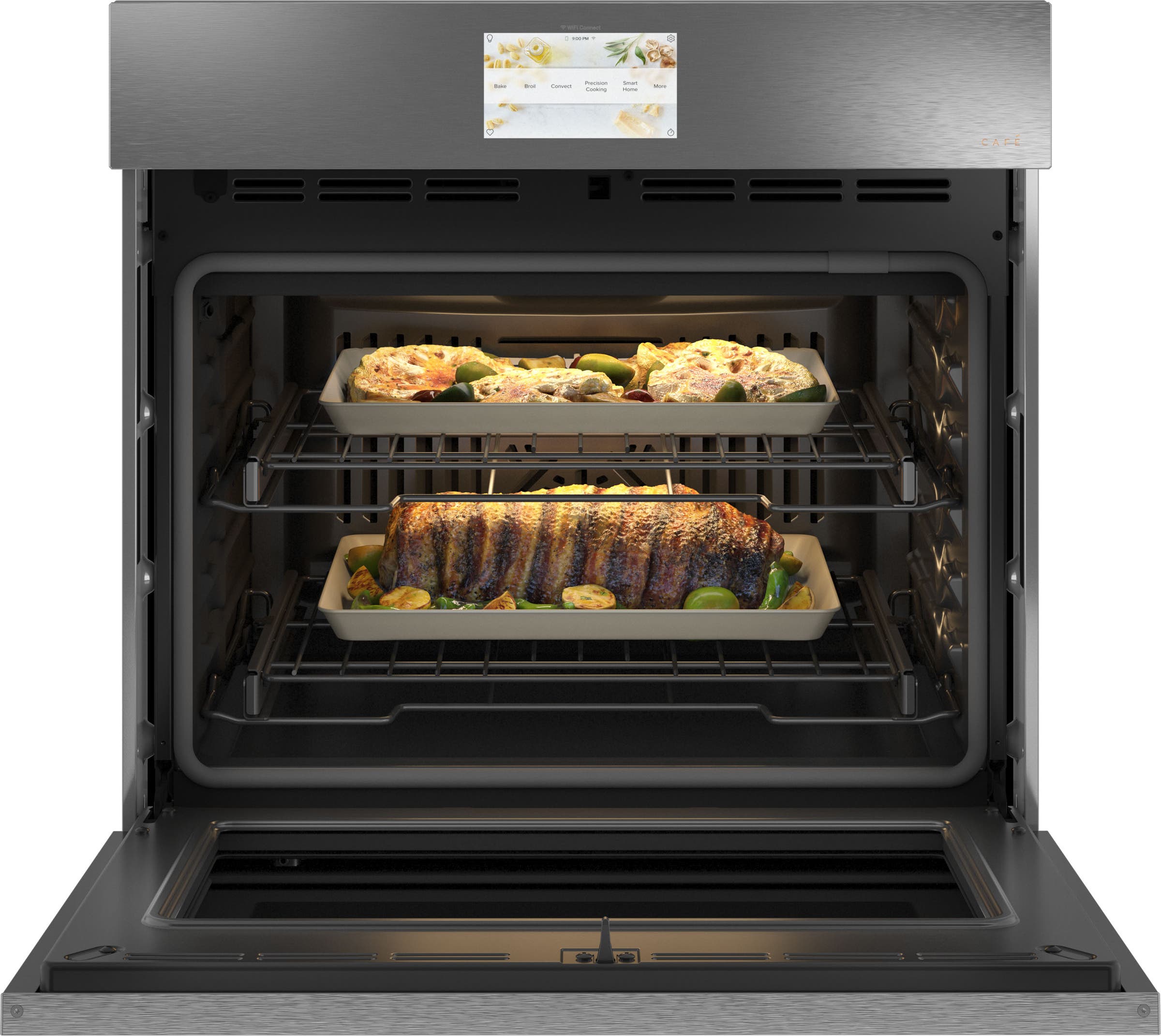 Cafe CTS90DM2NS5 Platinum Glass