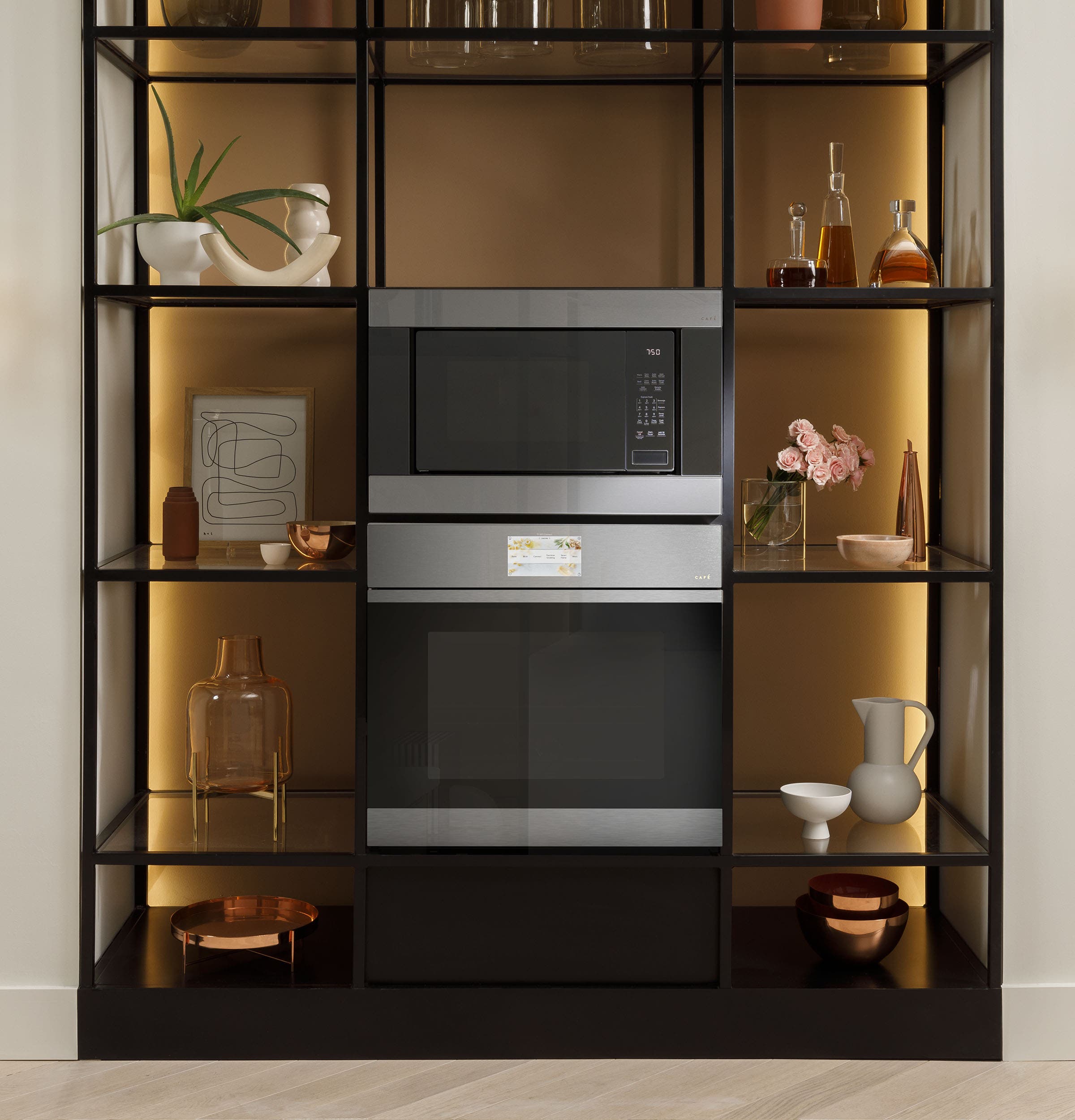 Cafe CTS90DM2NS5 Platinum Glass