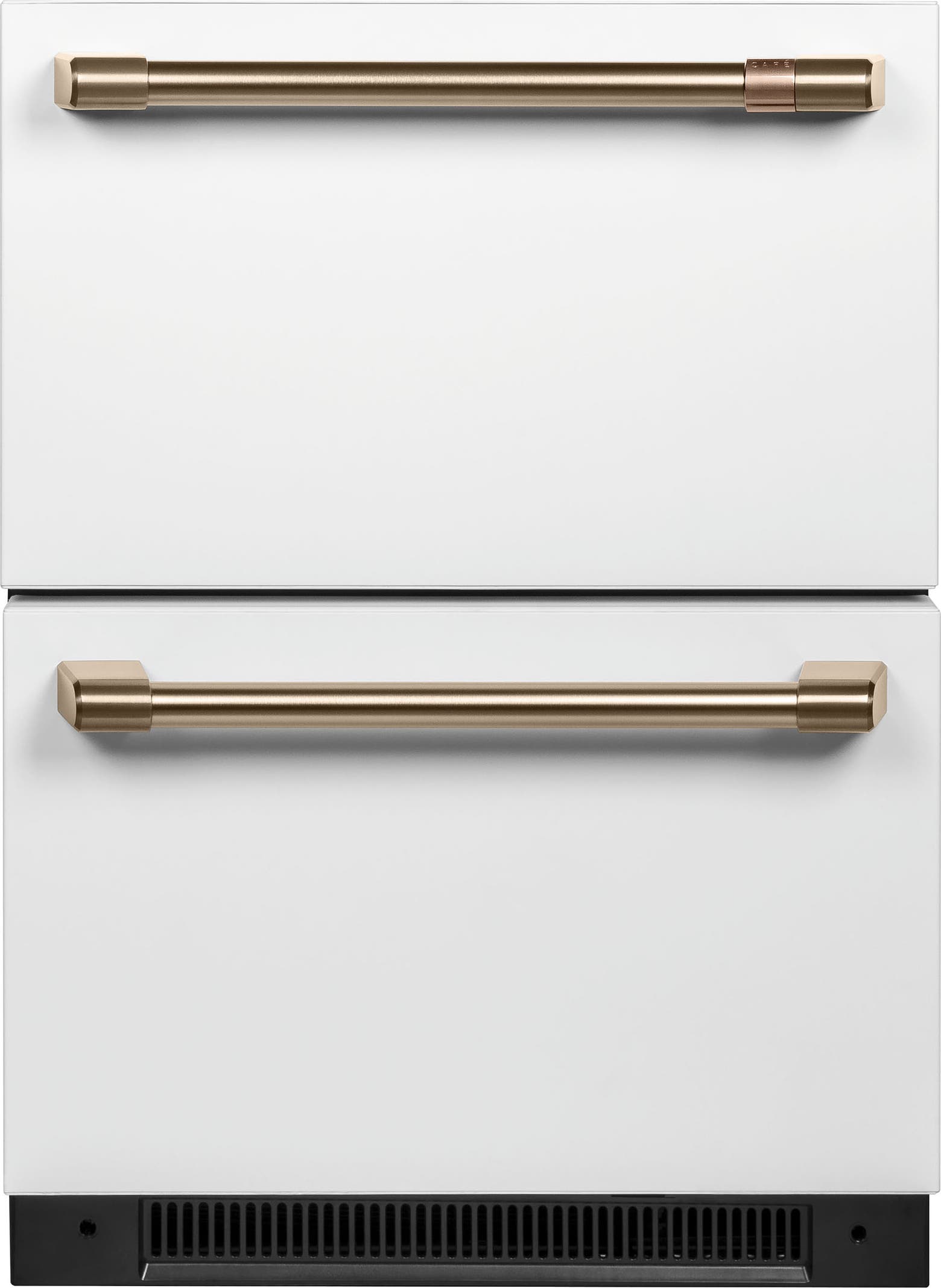 Cafe CDE06RP4NW2 Matte White/Brushed Bronze Handles