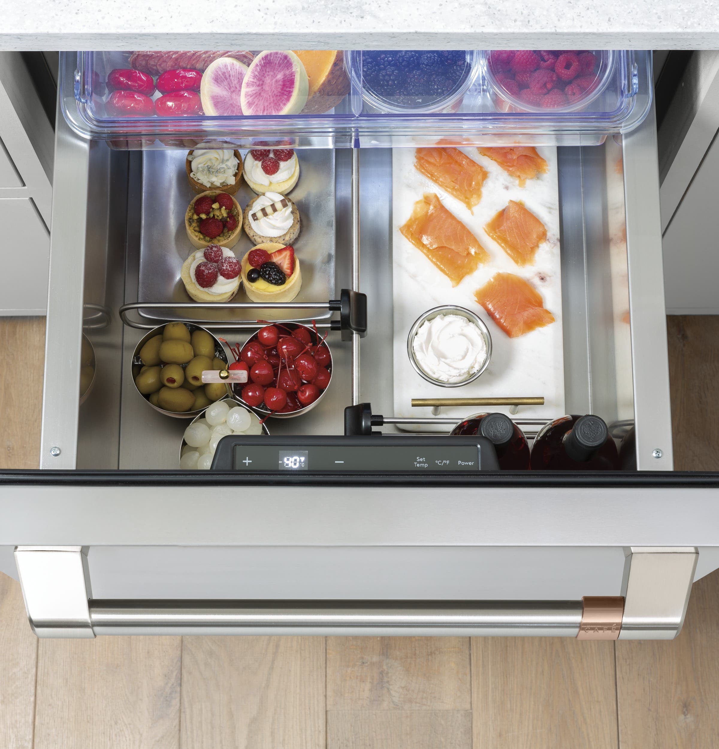Cafe CDE06RP2NS1 Stainless Steel with Brushed Stainless Handles & K...