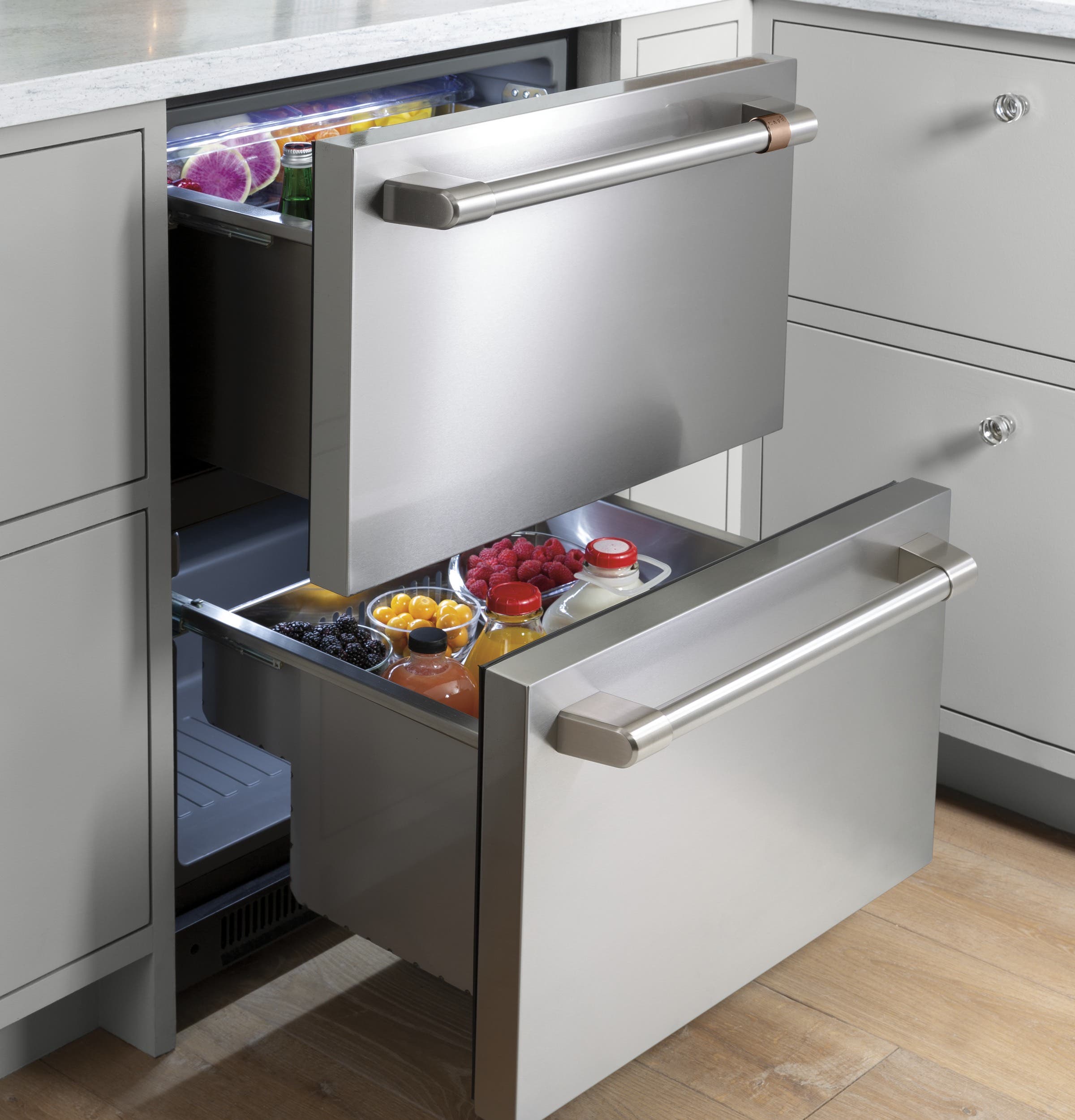Cafe CDE06RP2NS1 Stainless Steel with Brushed Stainless Handles & K...