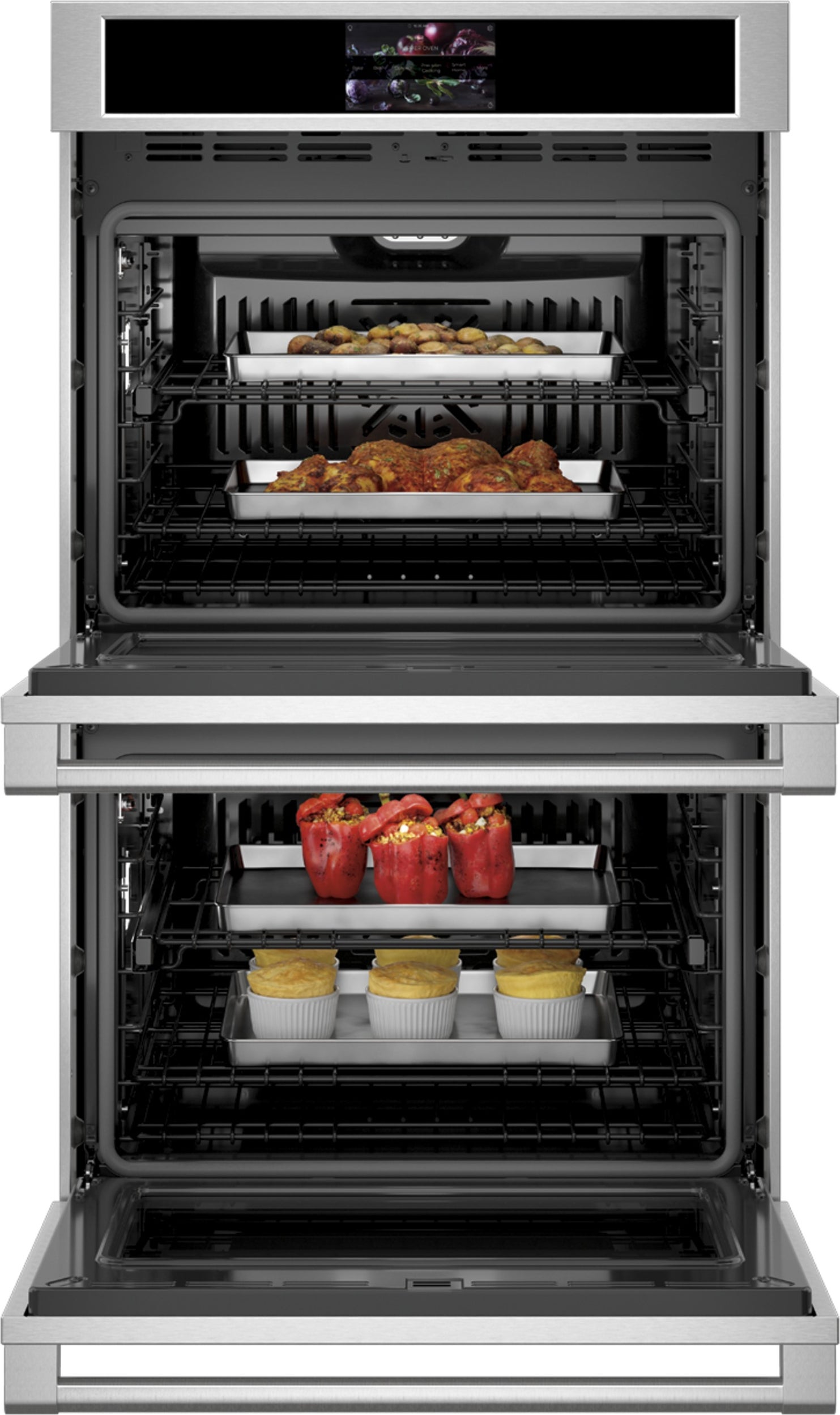 Monogram ZTD90DPSNSS 30 Inch Double Convection Smart Electric Wall