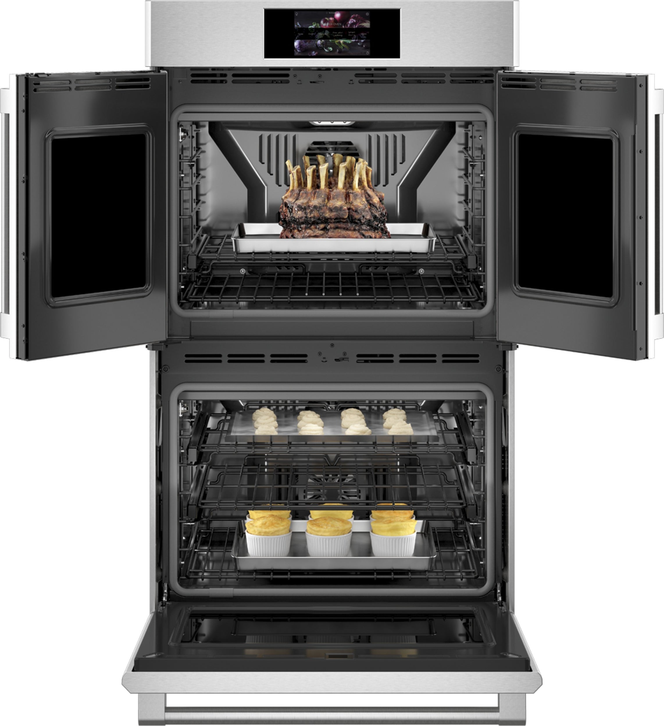 Monogram ZTDX1FPSNSS 30 Inch Double Convection Smart Electric Wall