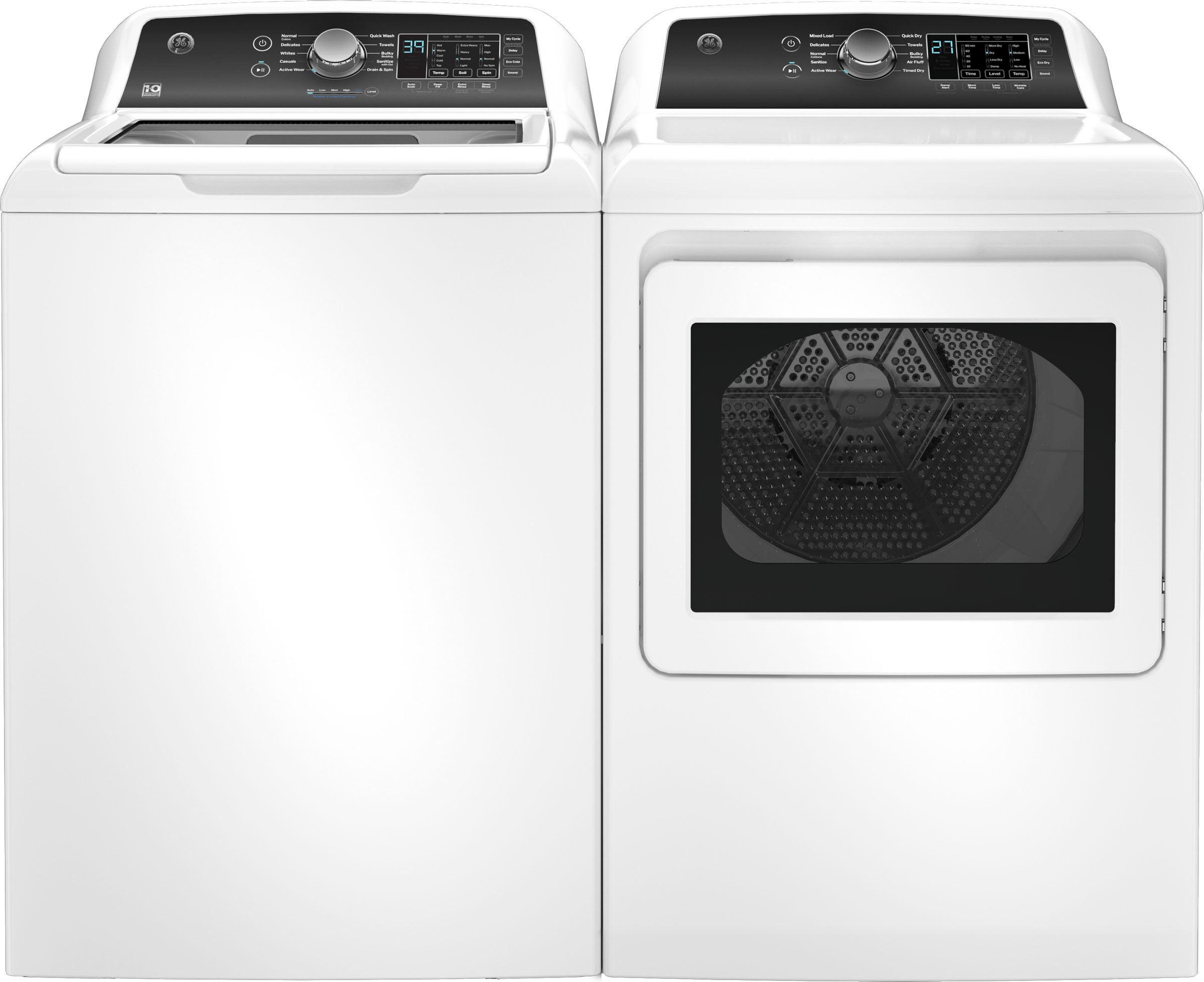GE GTW585BSVWS 27 Inch Top Load Washer White | Plesser's Appliances