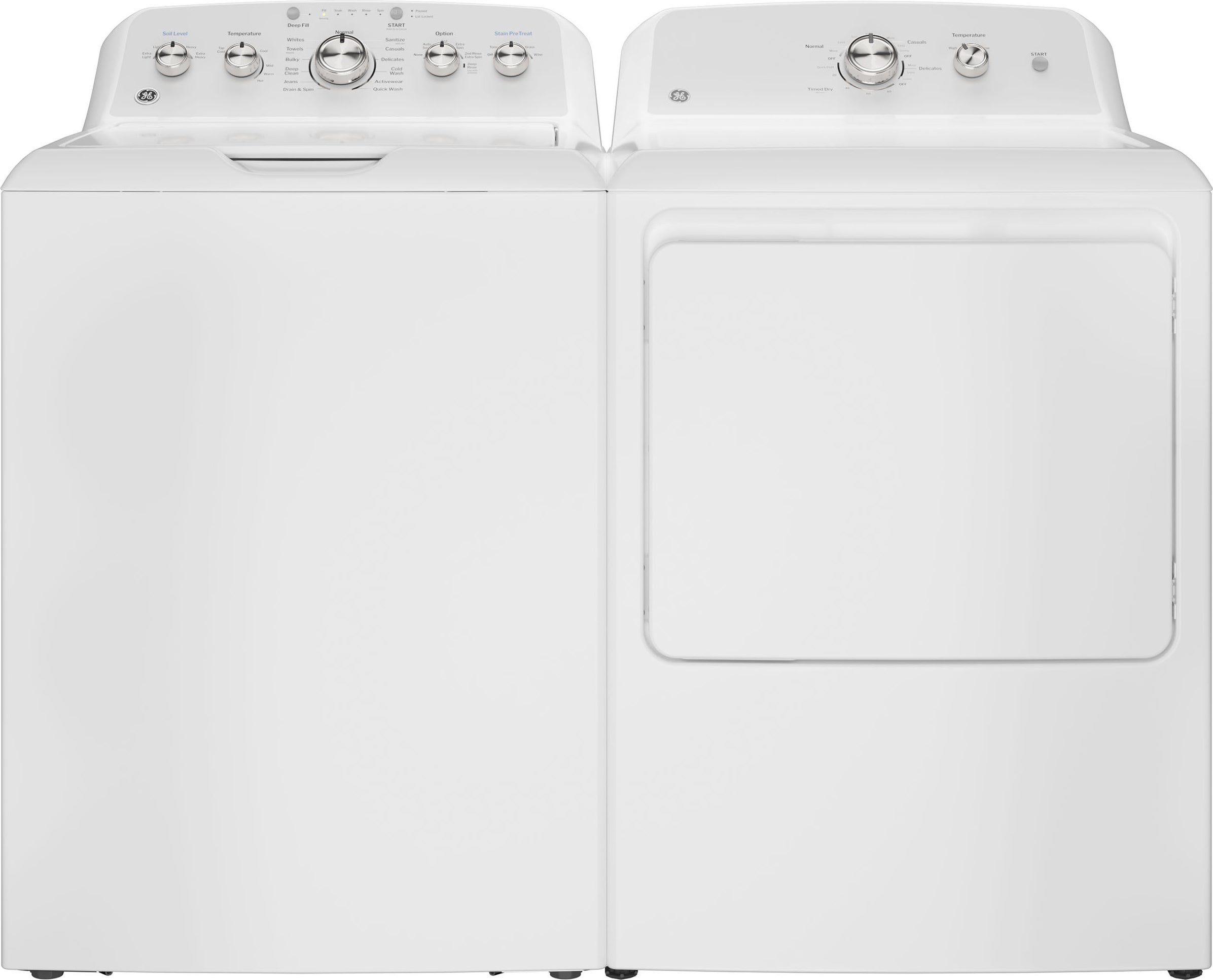 GE GTX38EASWWS 27 Inch Top Load Electric Dryer White | Plesser's