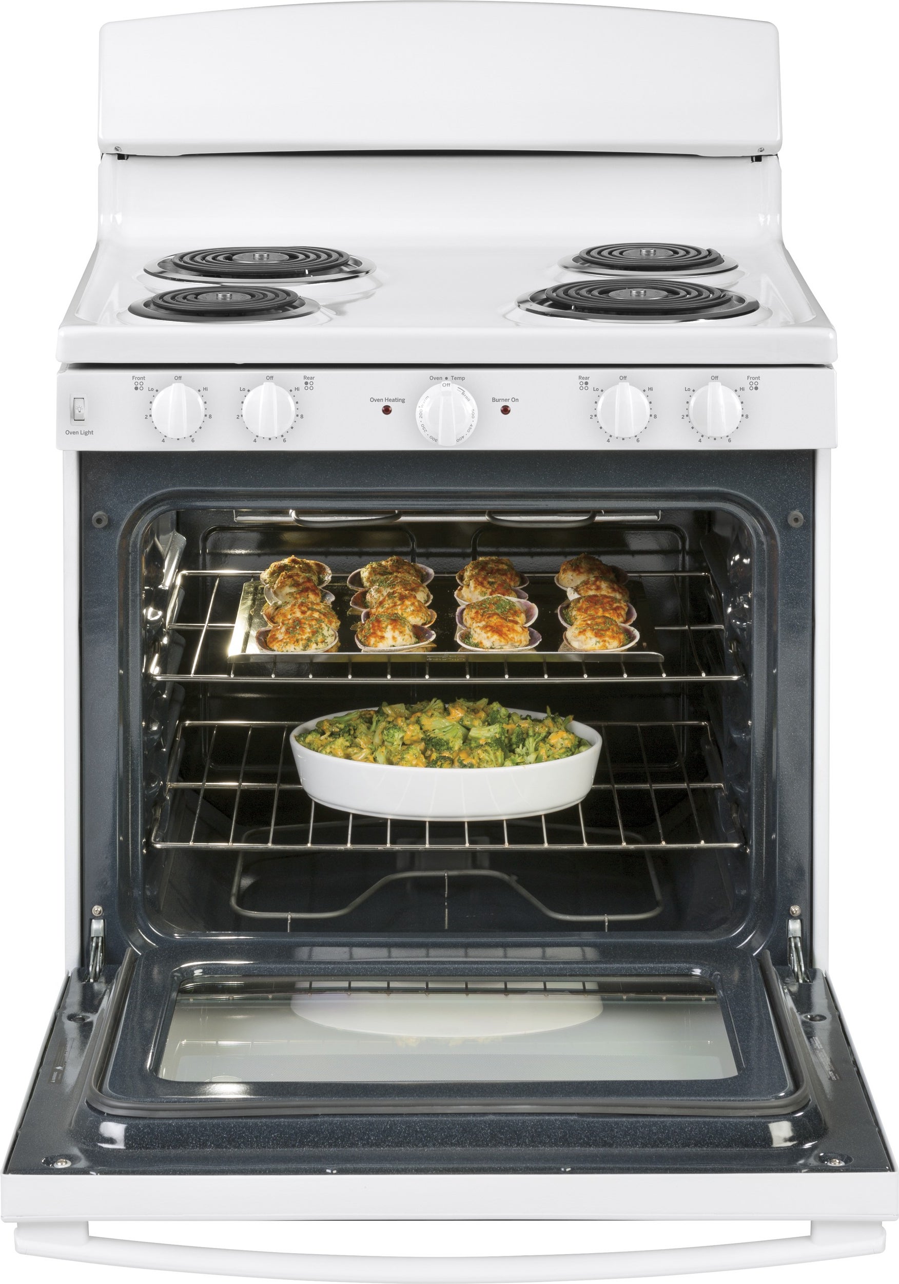 GE JBS460DMWW 30 Inch Freestanding Electric Range White