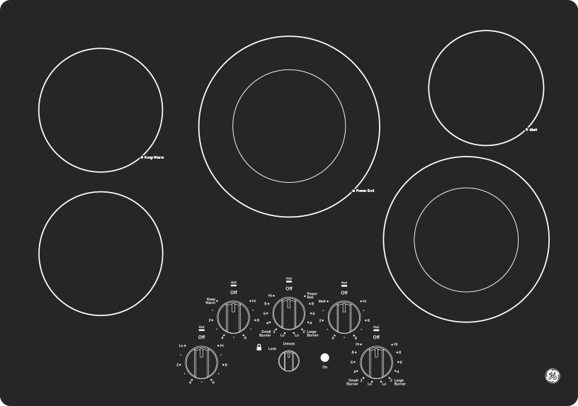 GE JEP5030DTBB Black
