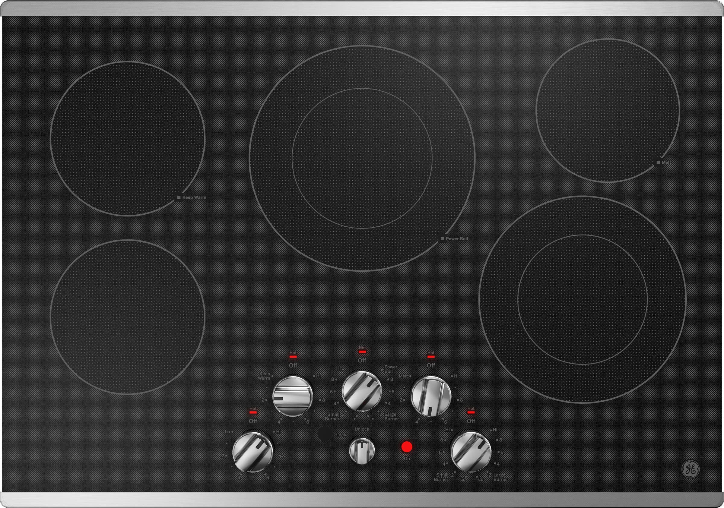 GE JEP5030STSS Stainless Steel On Black
