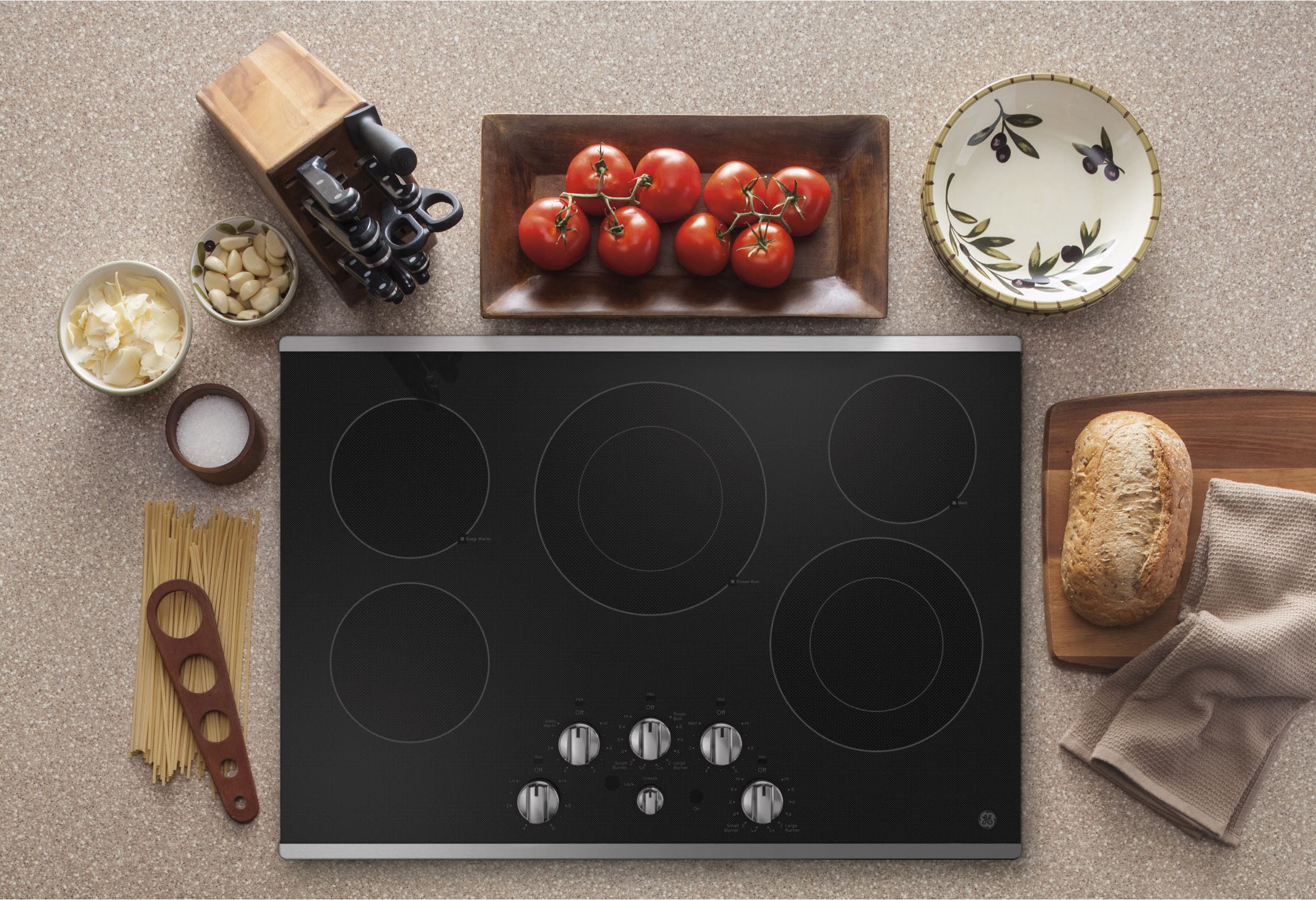 GE JEP5030STSS Stainless Steel On Black