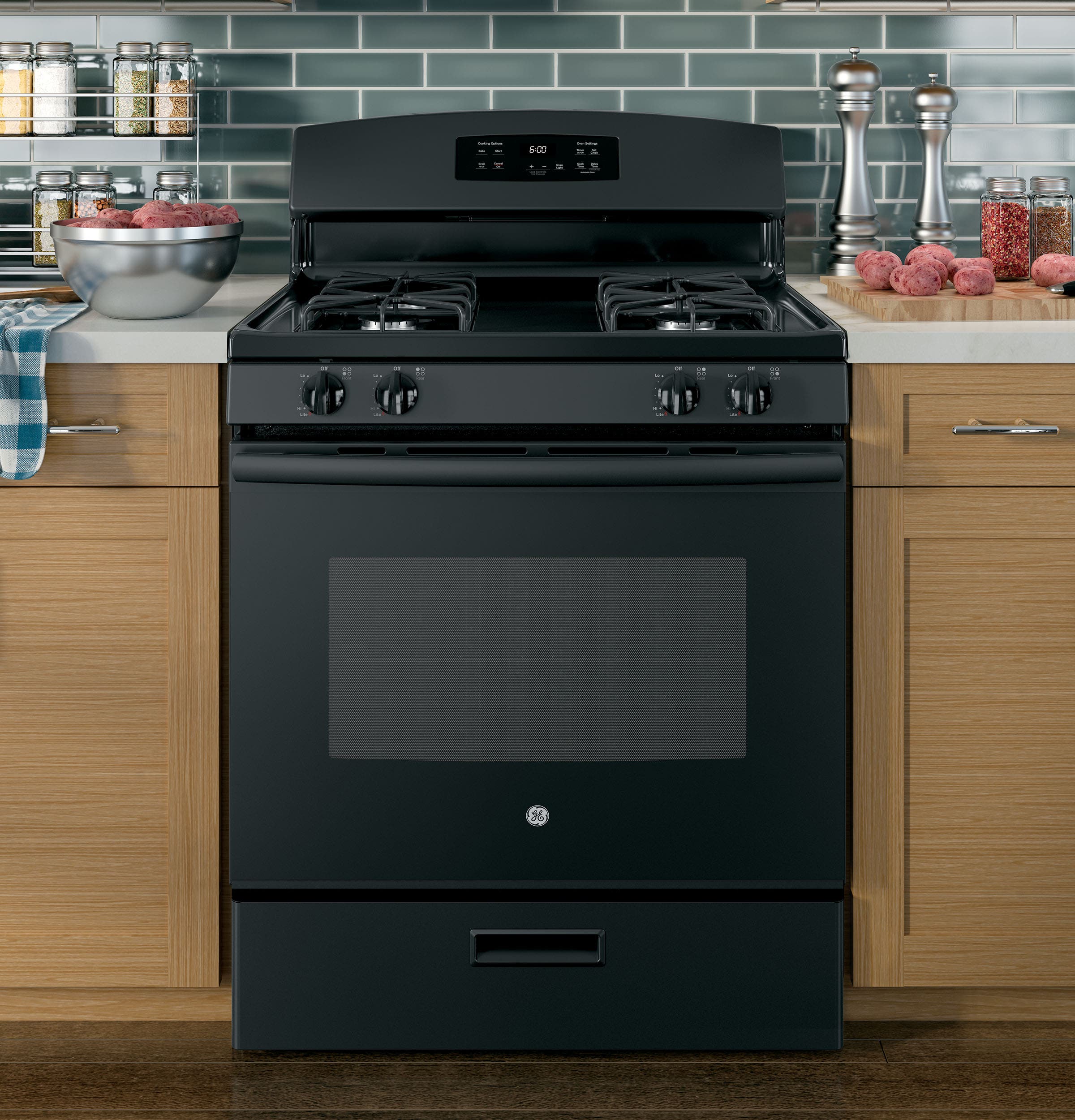 GE JGBS60DEKBB Black