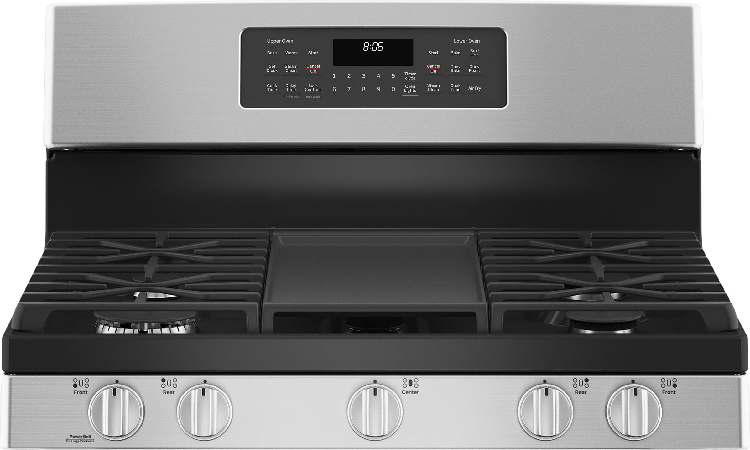 GE JGBS86SPSS 30 Inch Double Oven Gas Range Stainless Steel