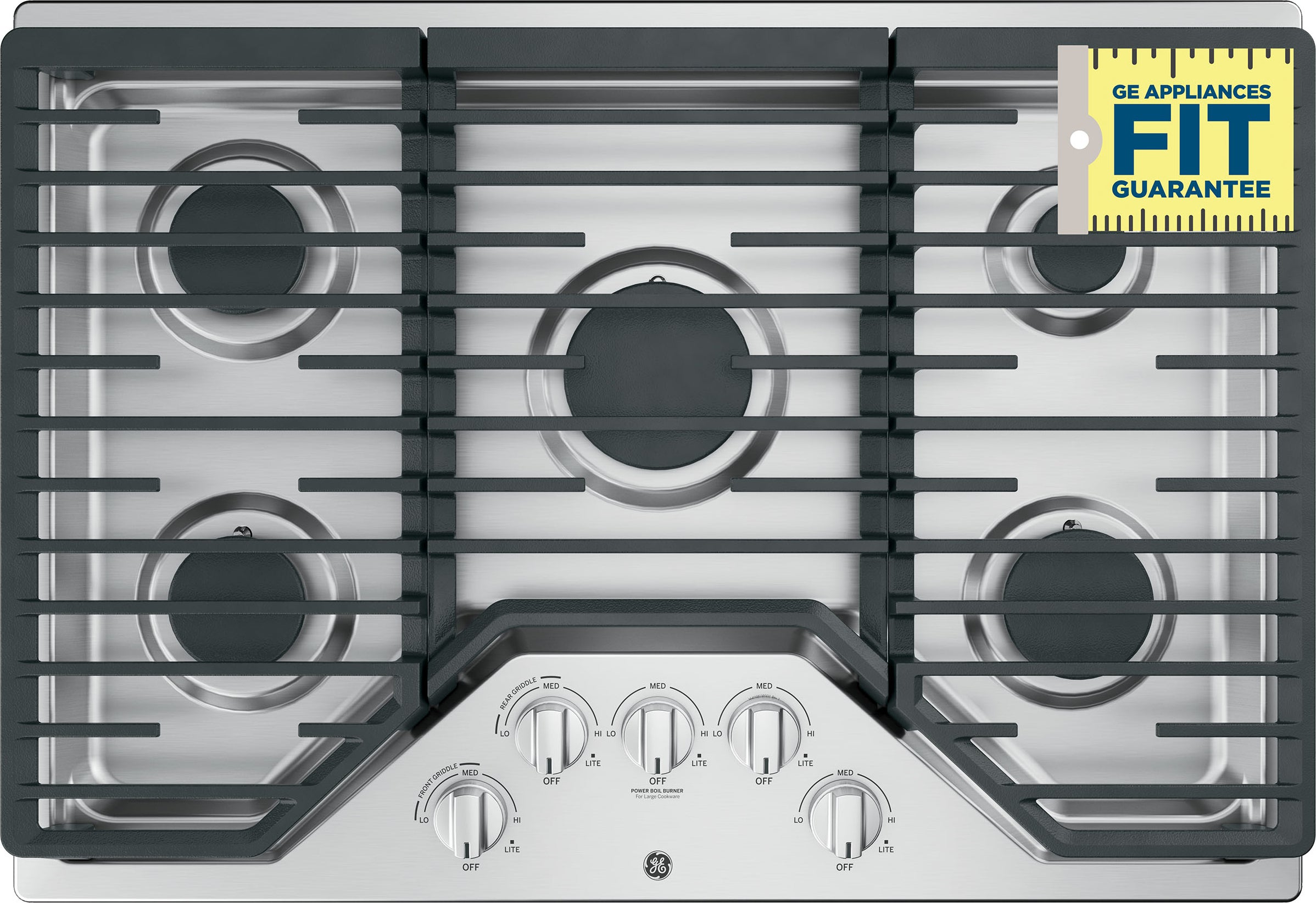GE Appliances JGP5030SLSS 30-Inch Built-In Gas Cooktop with 5 Burners - Thumbnail 3