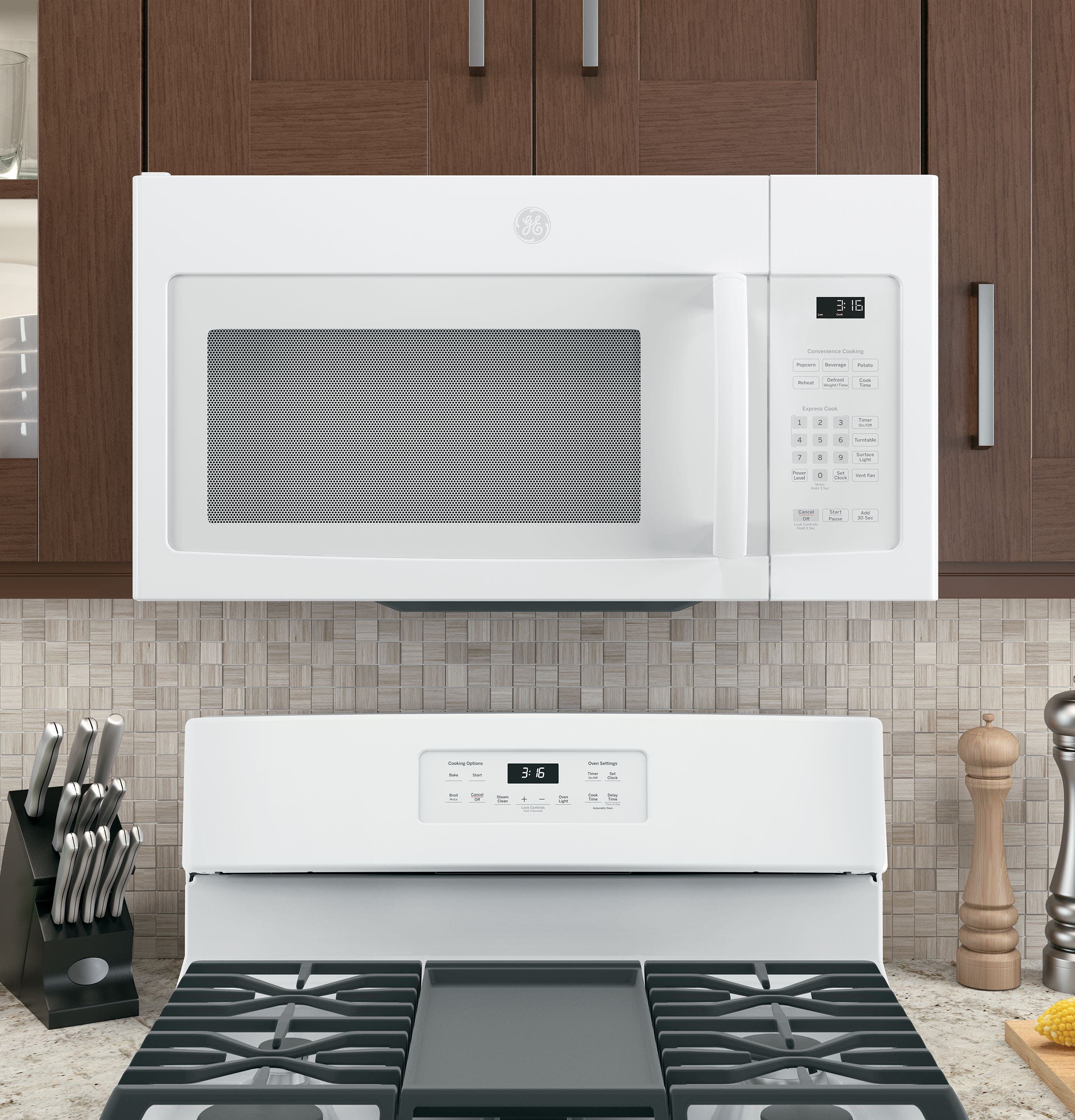 GE JNM3163DJWW White