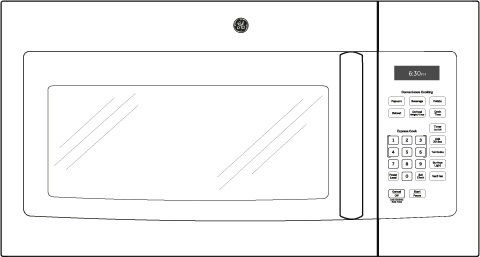 GE JVM3160DFWW White