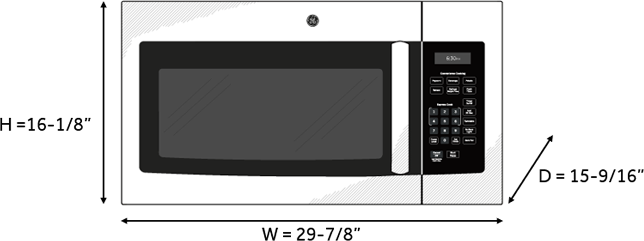 GE JVM3160RFSS Stainless Steel