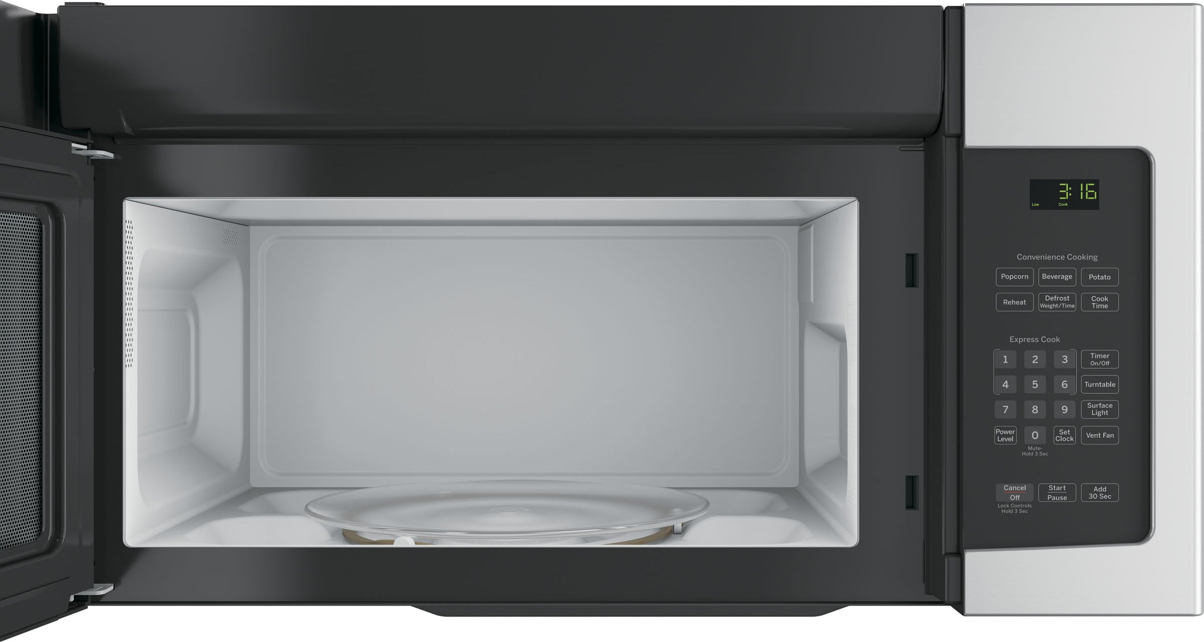 GE JVM3162RJSS 30 Inch Over-The-Range 1,000 Watt Microwave