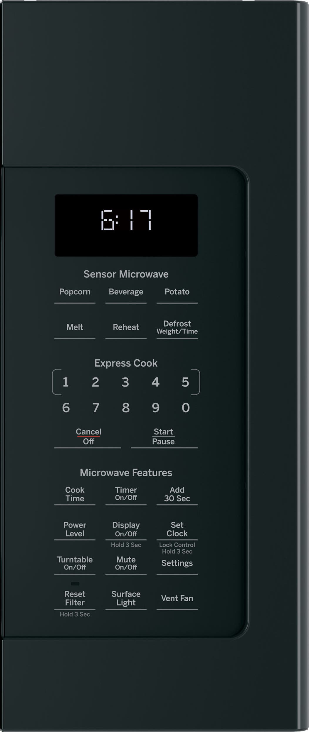 GE JVM6175DKBB Black