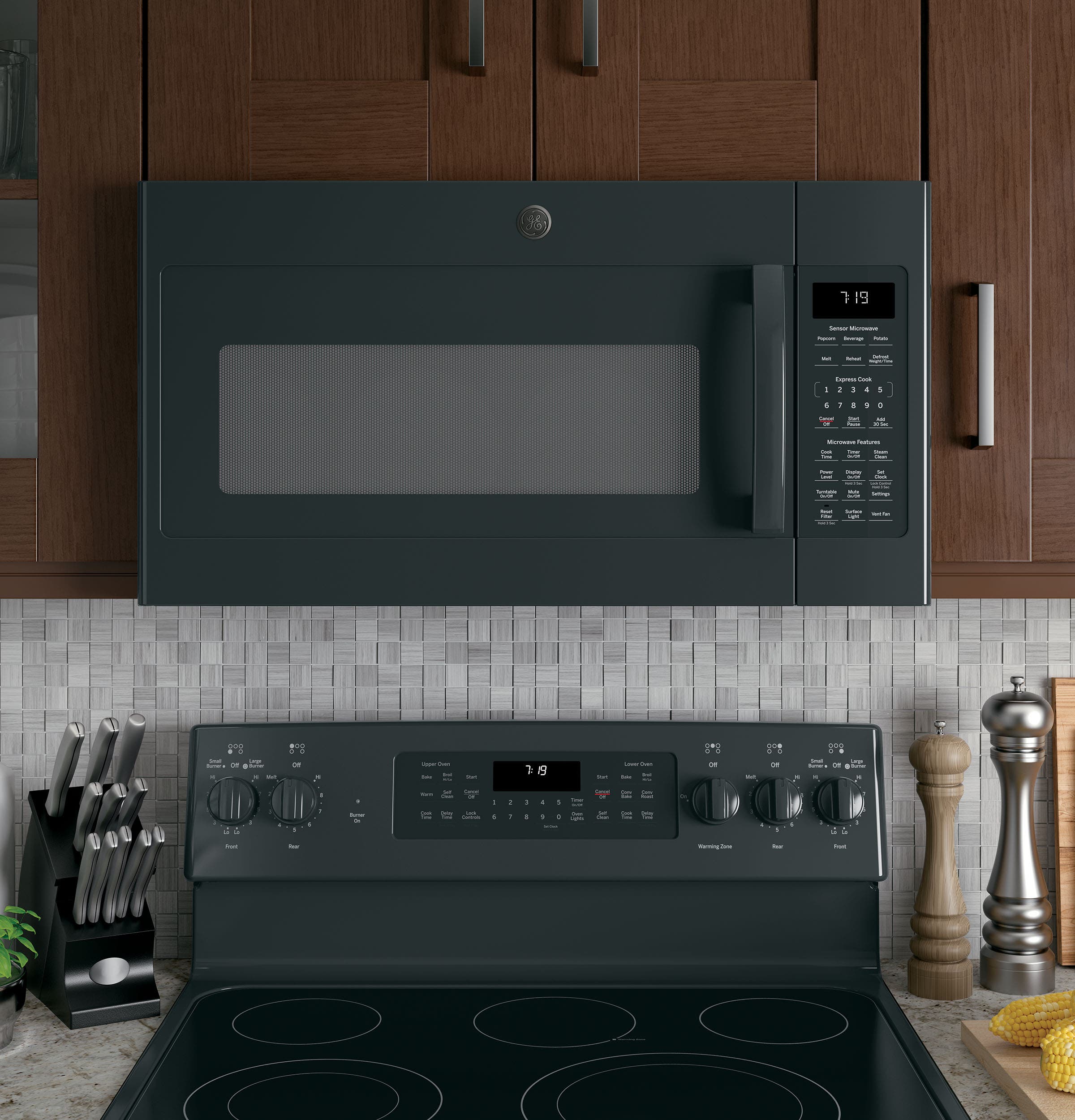 GE JVM7195DKBB Black