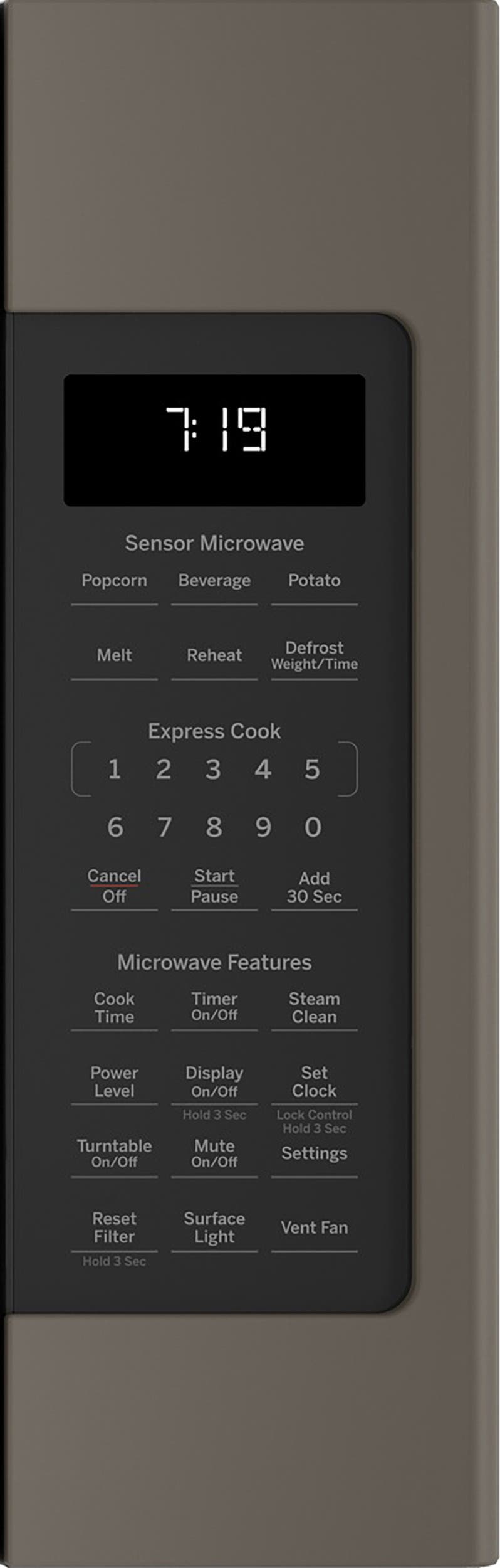 GE JVM7195EWES Slate With Stainless Steel Handle