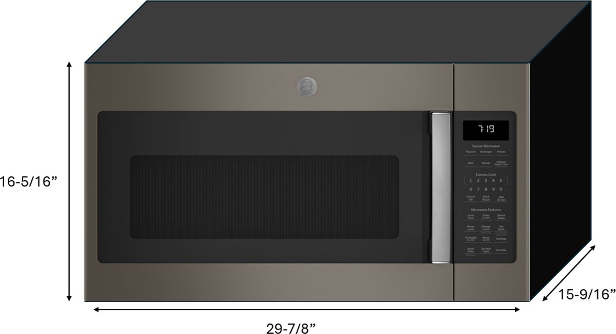 GE JVM7195EWES Slate With Stainless Steel Handle