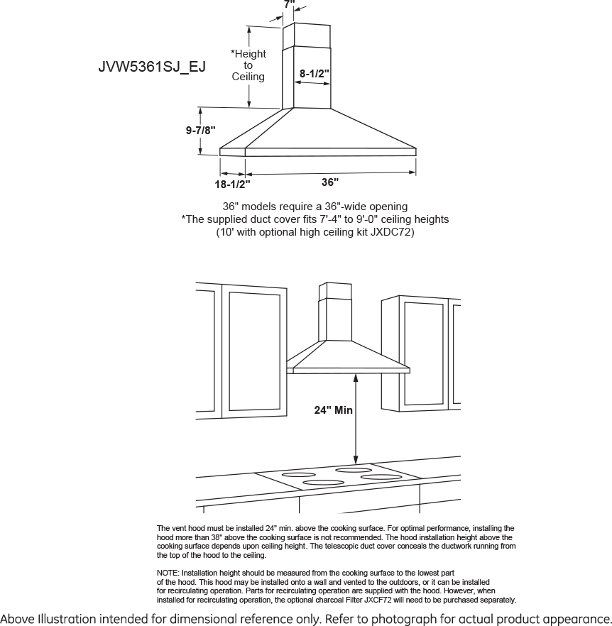 GE JVW5361SJSS Stainless Steel