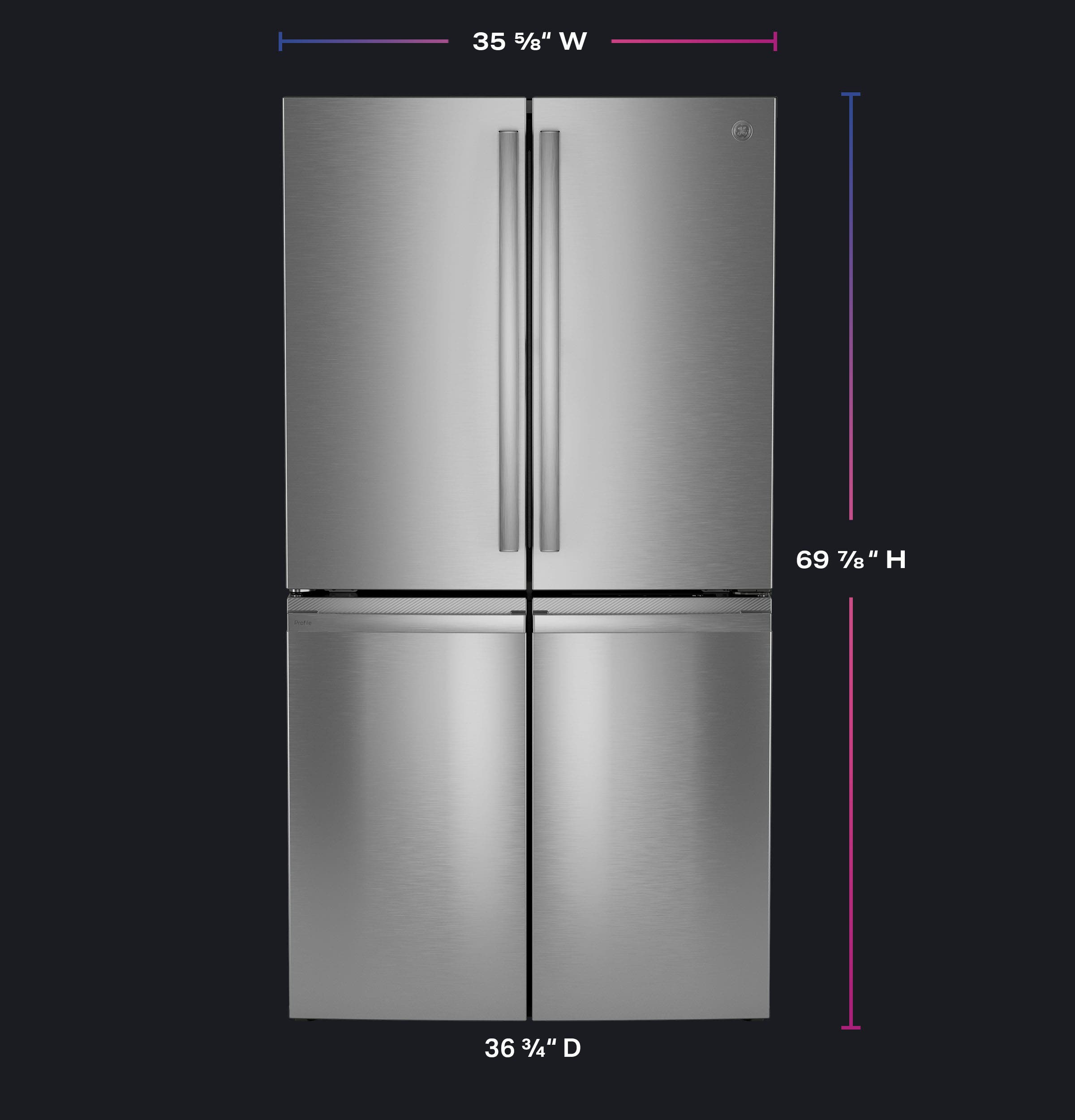 GE PAD28BYTFS Stainless Steel