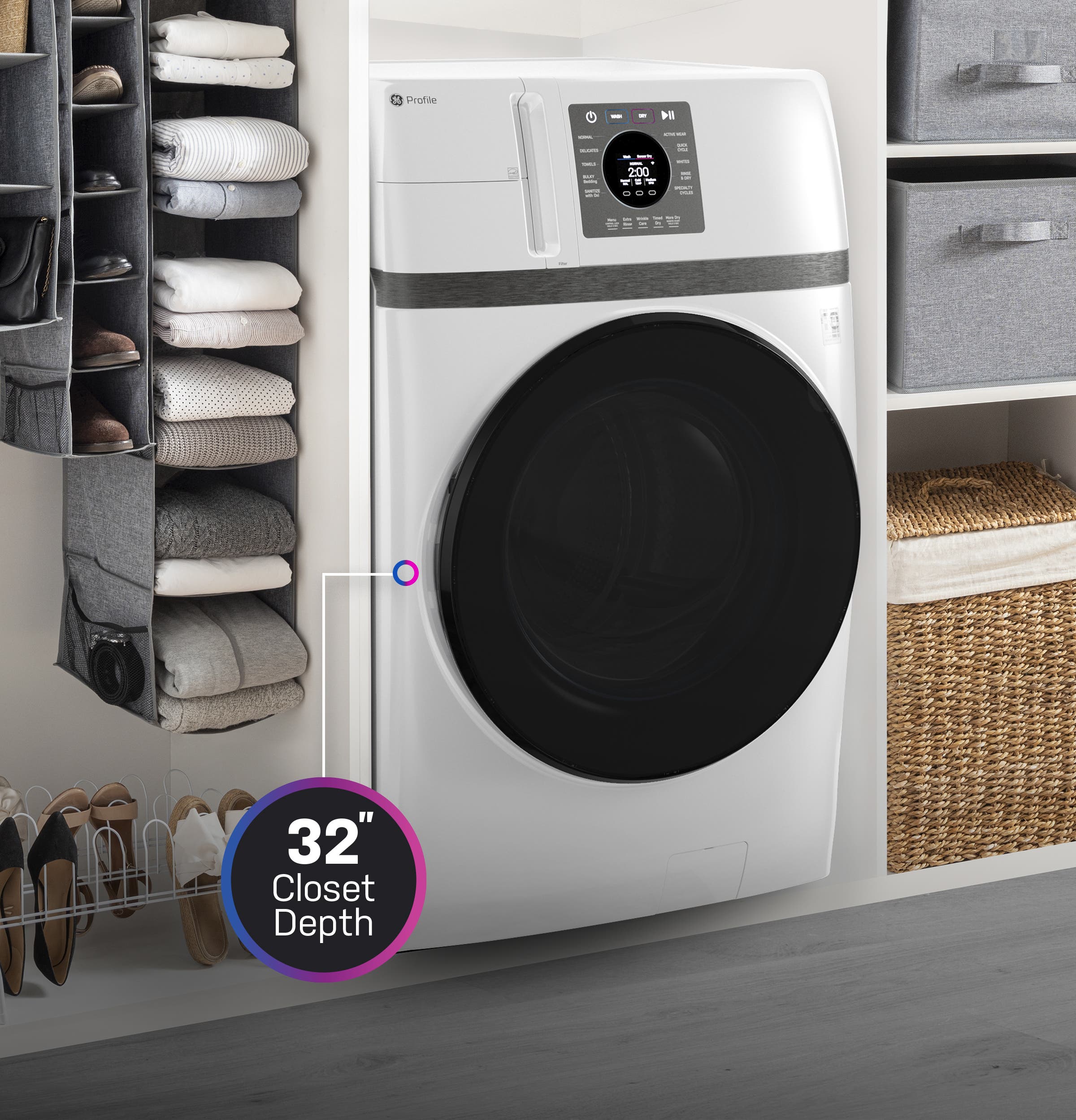 GE PFQ83HSSWWW White