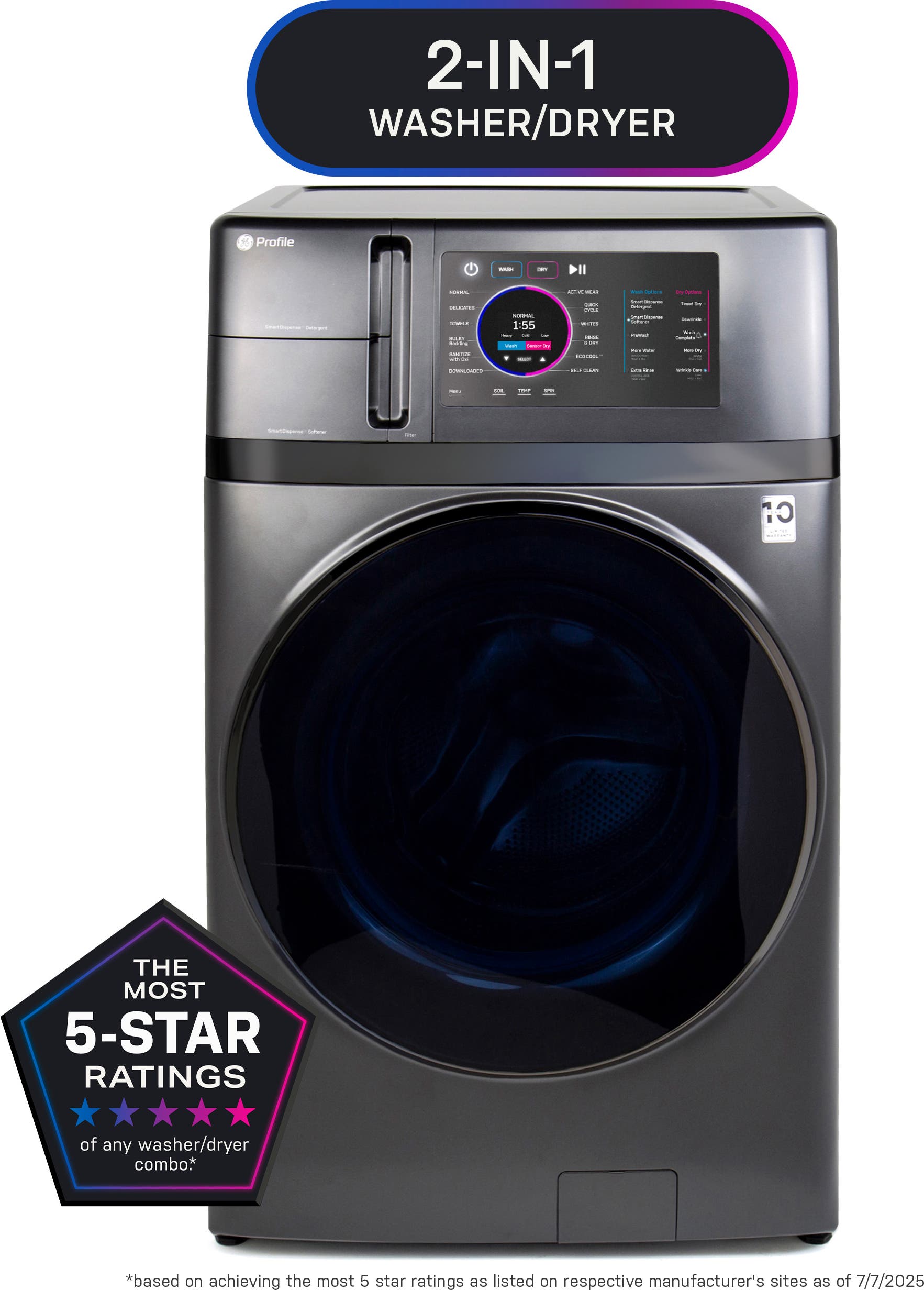 GE PFQ97HSPVDS Carbon Graphite