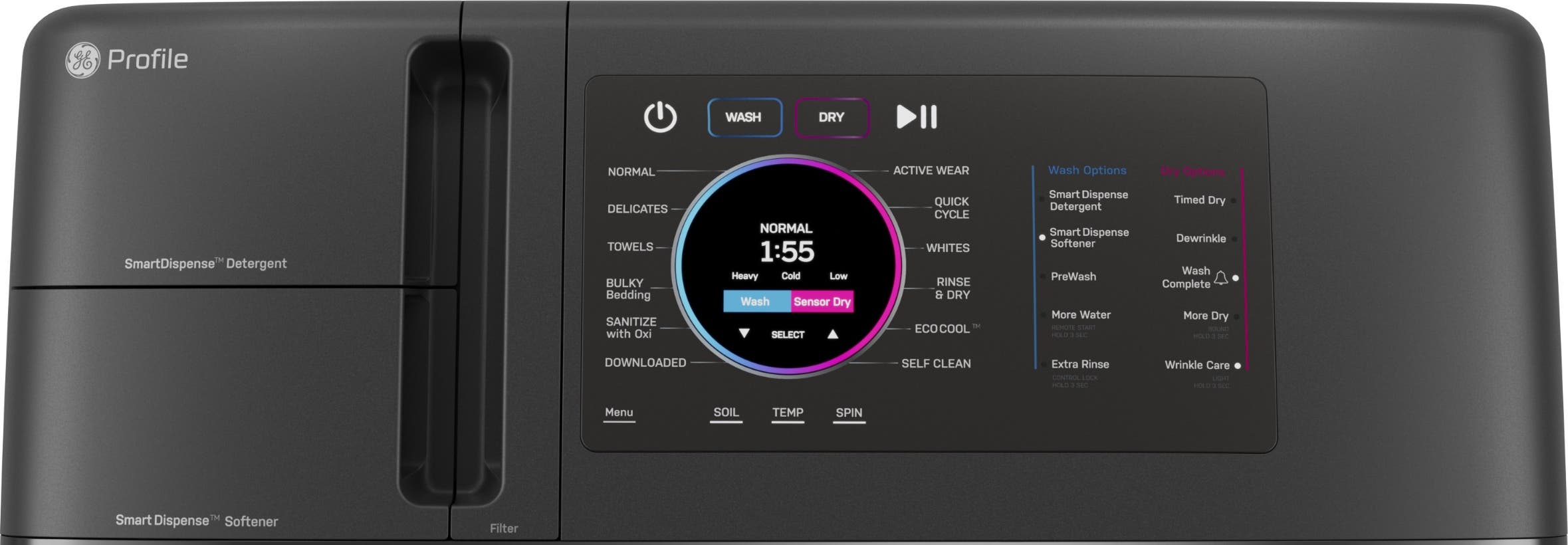 GE PFQ97HSPVDS Carbon Graphite