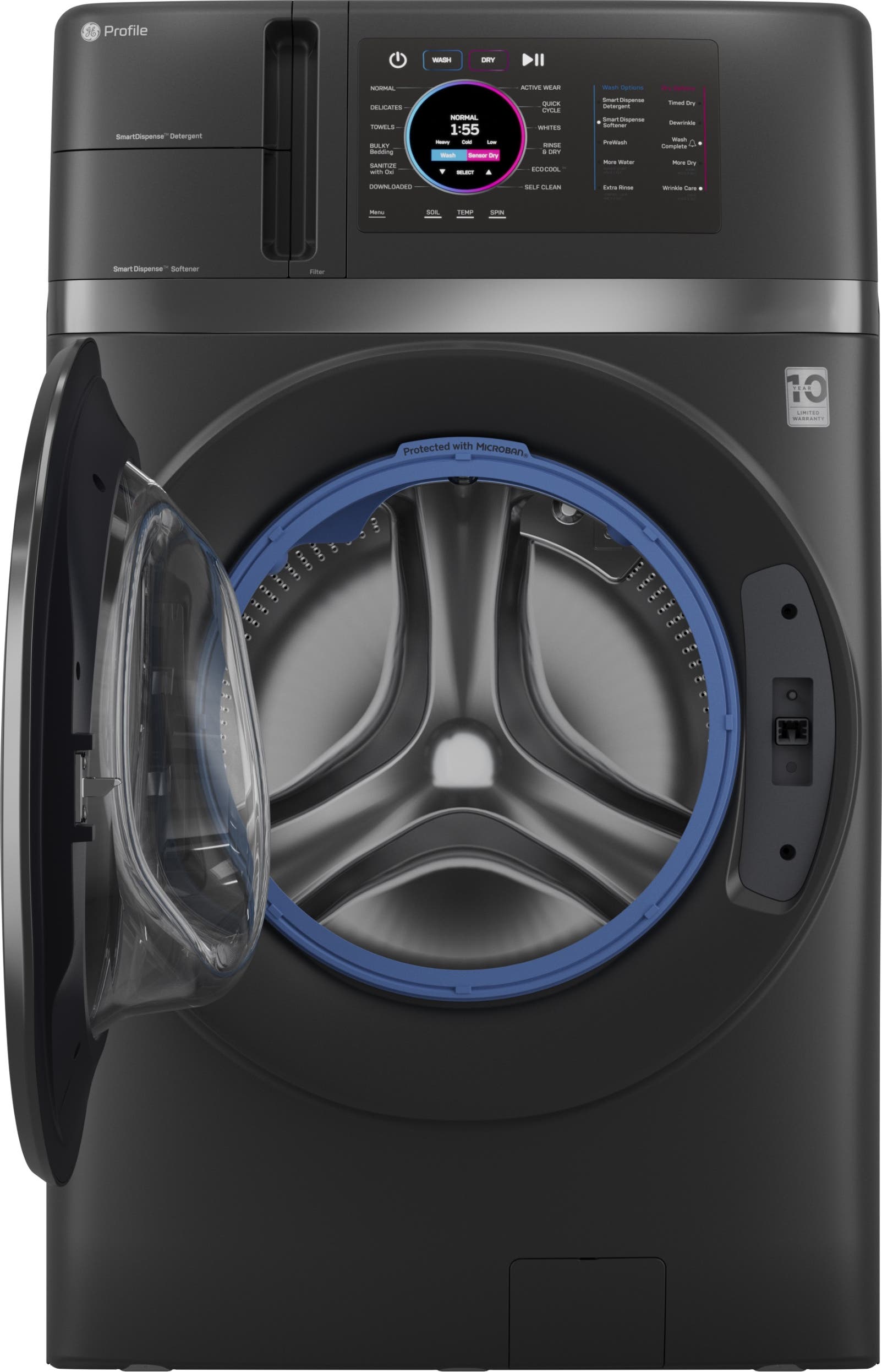 GE PFQ97HSPVDS Carbon Graphite