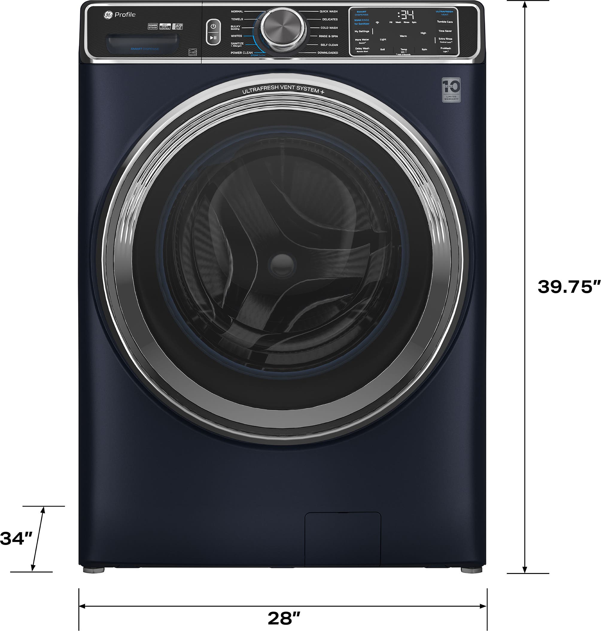 GE PFW870SPVRS Saphire Blue