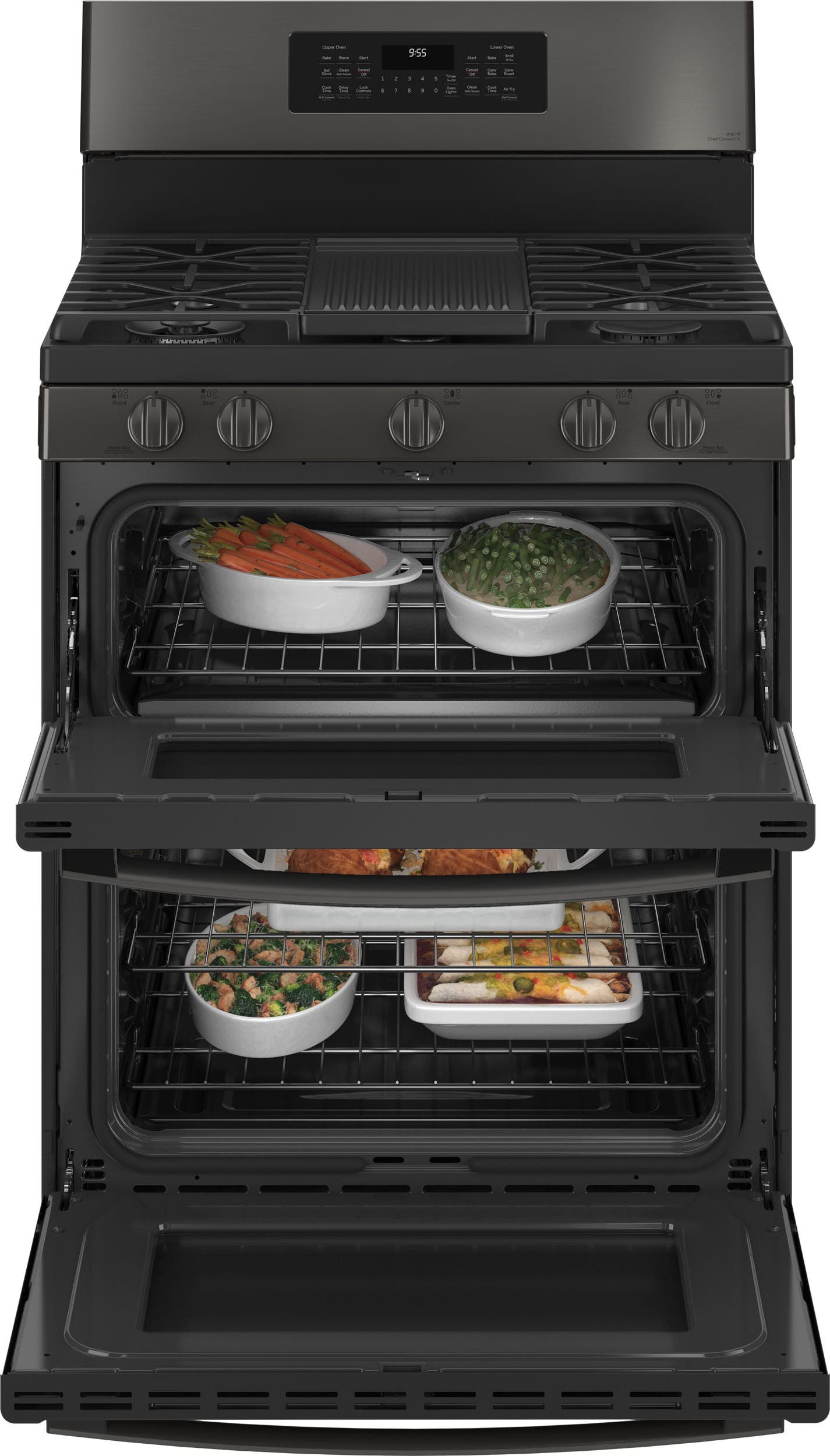 GE PGB965BPTS Black Stainless Steel