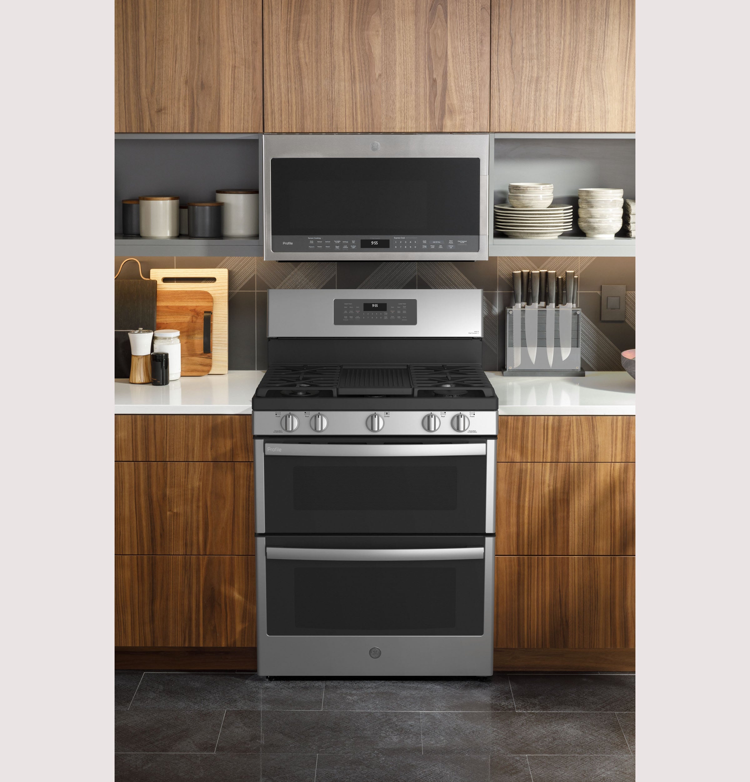 GE Profile Smart Gas Double Oven Range - Thumbnail 3