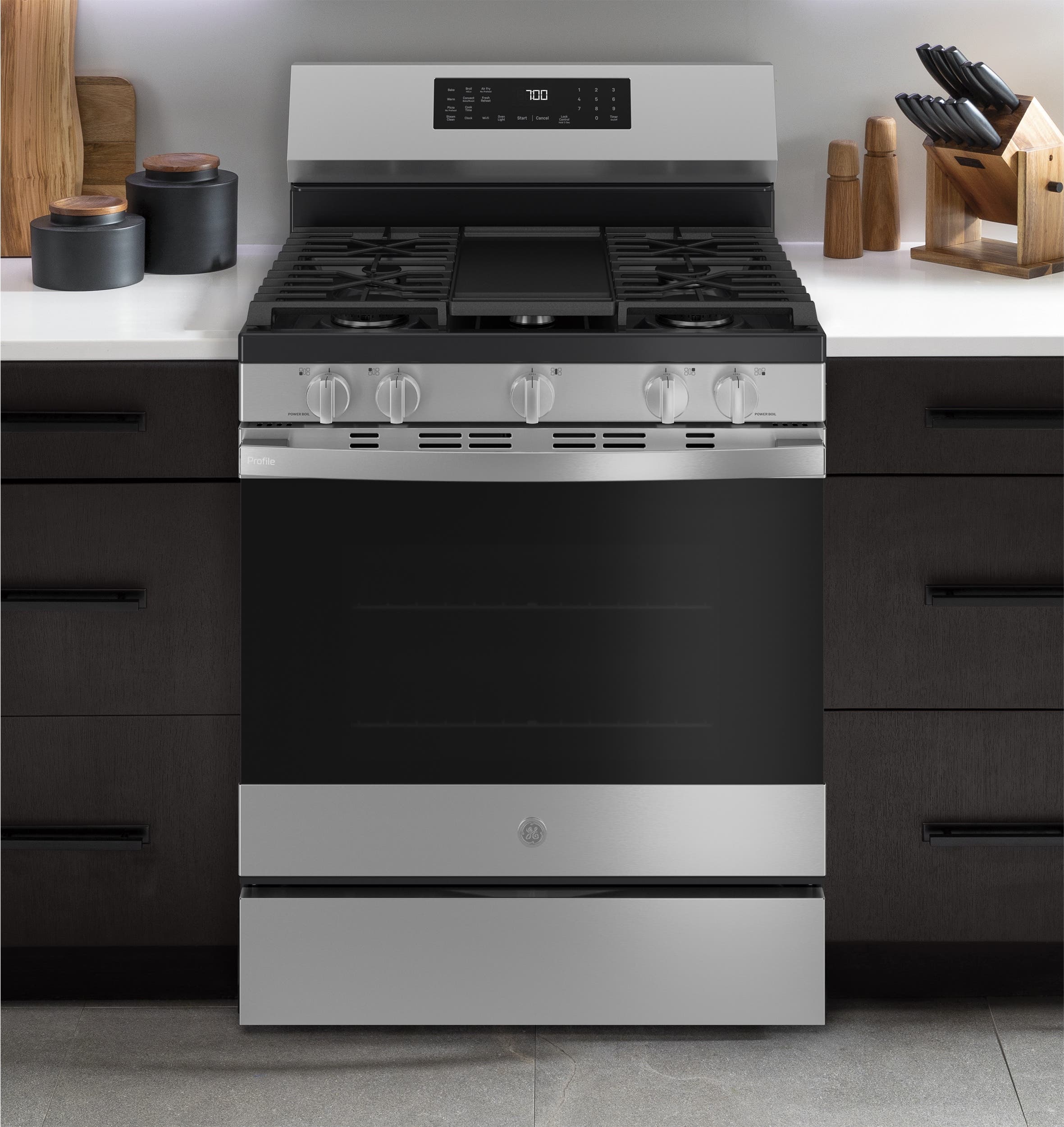 GE PGF700AYFS Fingerprint Resistant Stainless Steel