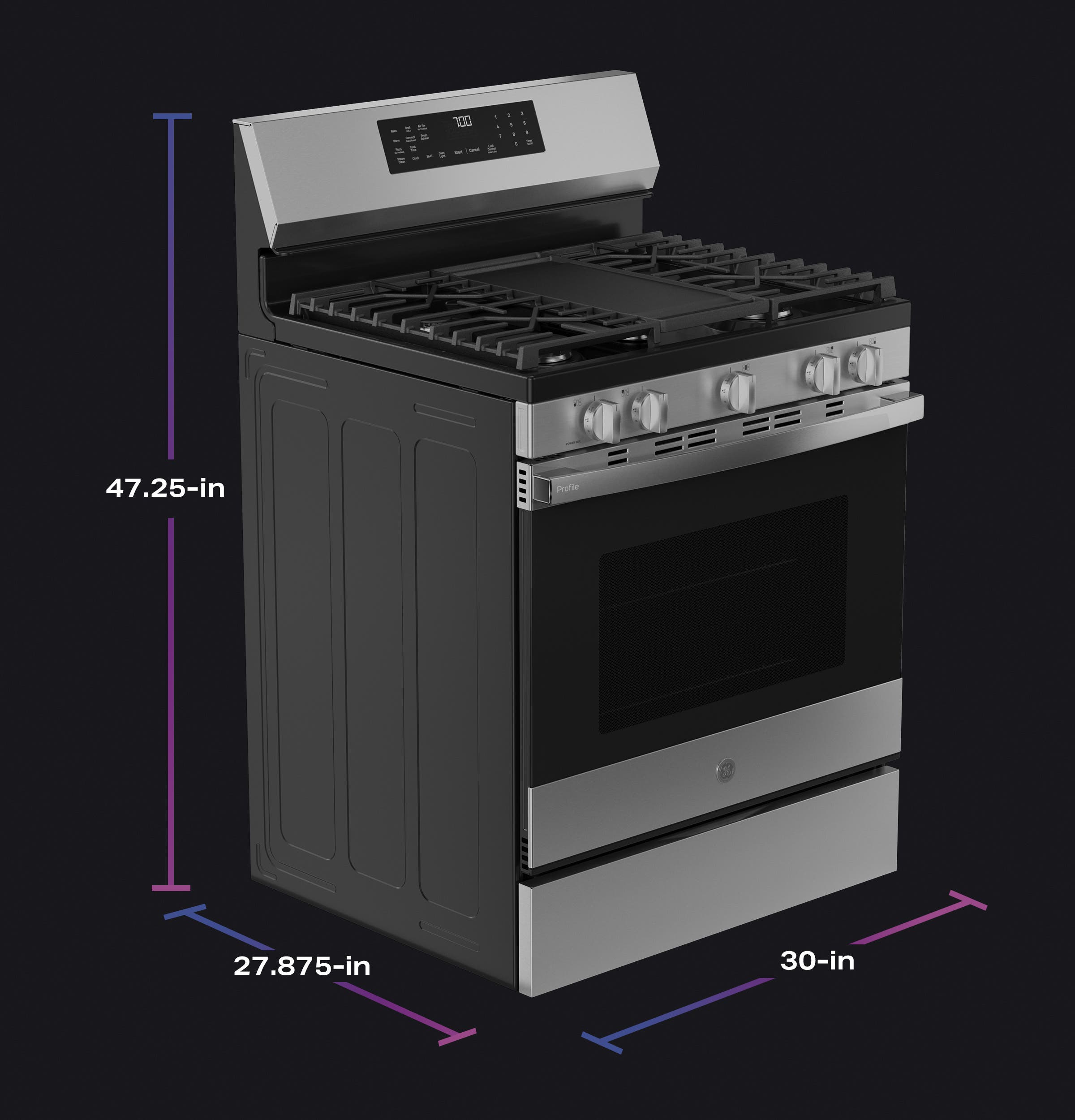 GE PGF700AYFS Fingerprint Resistant Stainless Steel
