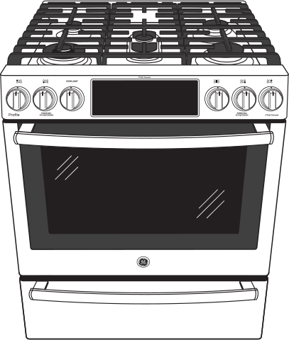 GE PGS930YPFS Fingerprint Resistant Stainless Steel