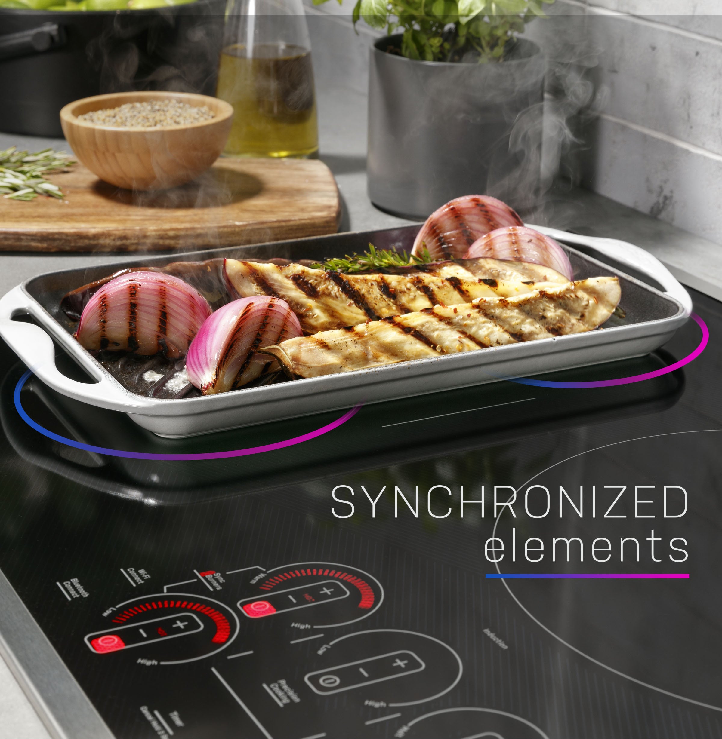 GE PHP7036DTBB 36 Inch Induction Smart Cooktop Black | Plesser's