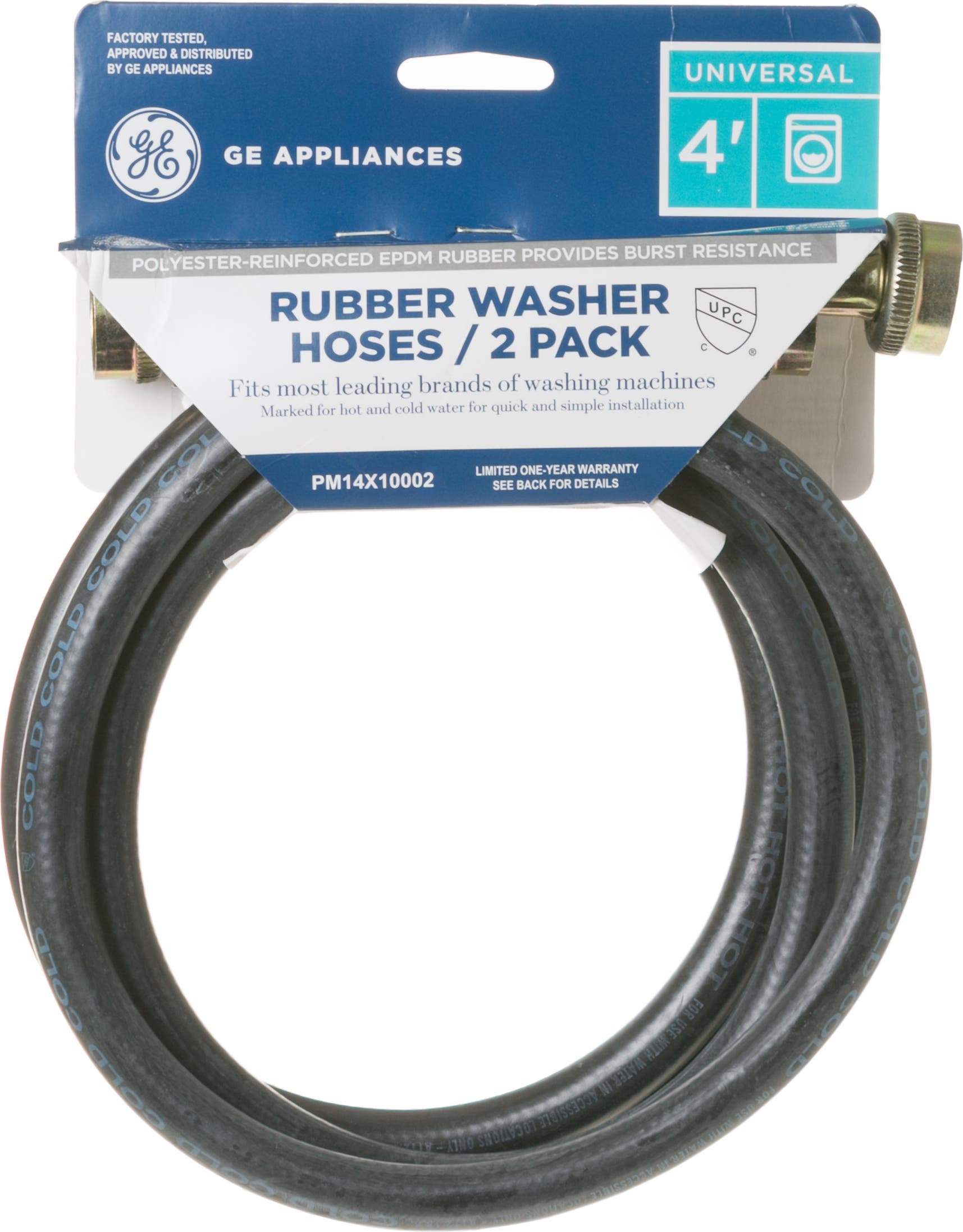 GE PM14X10002 4-FT-UNIVERSAL-WASHER-HOSES-2PK