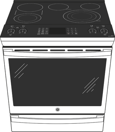 GE PSS93YPFS Fingerprint Resistant Stainless Steel