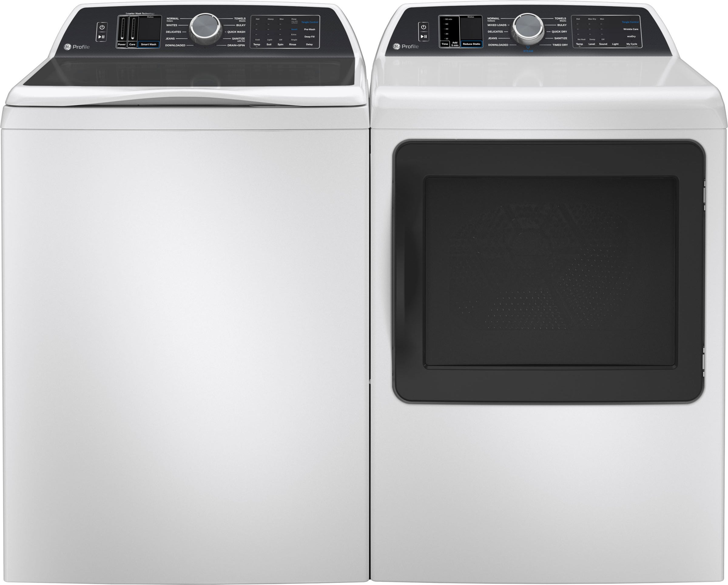 GE PTD70EBSTWS 27 Inch Smart Electric Dryer White | Plesser's