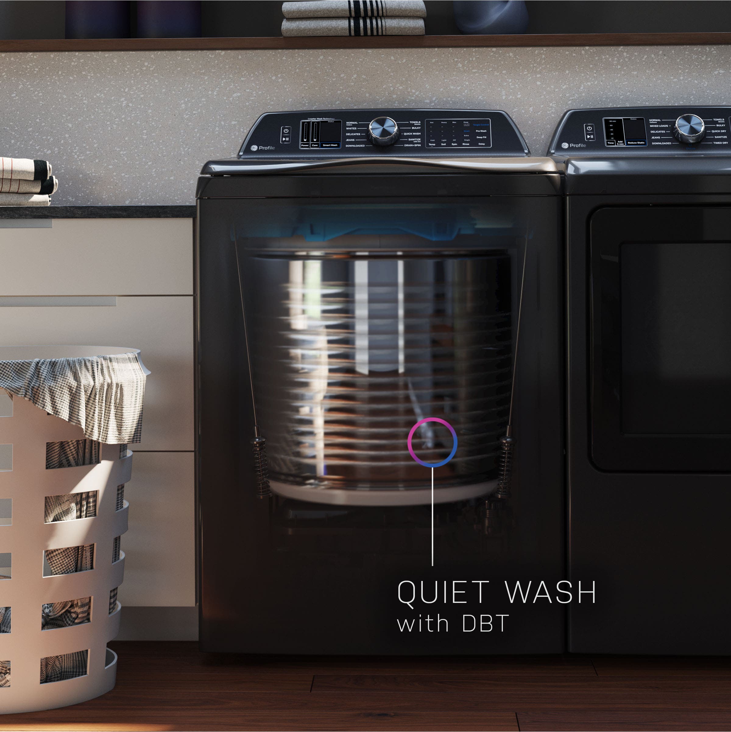 GE PTW700BSTWS White/silver