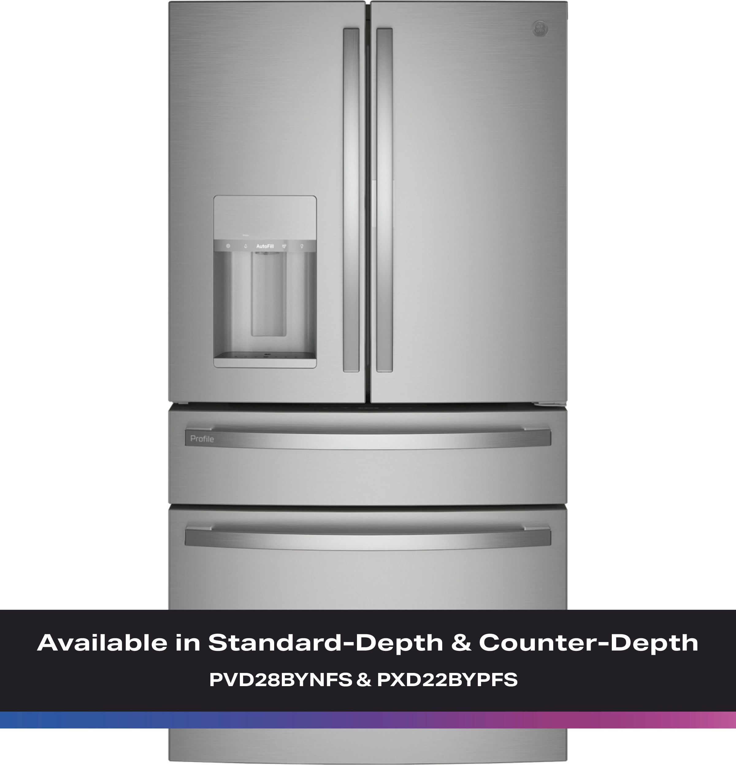 ププページ GE PXD22BYPFS 36 Inch Counter-Depth Freestanding 4 Door French