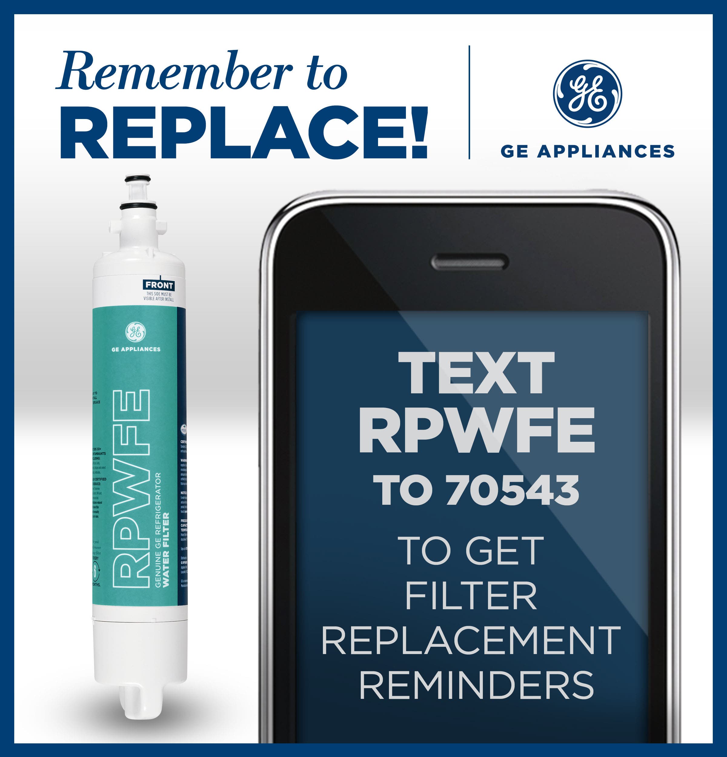 GE RPWFE4PK Refrigerator Water Filter - 4 Pack