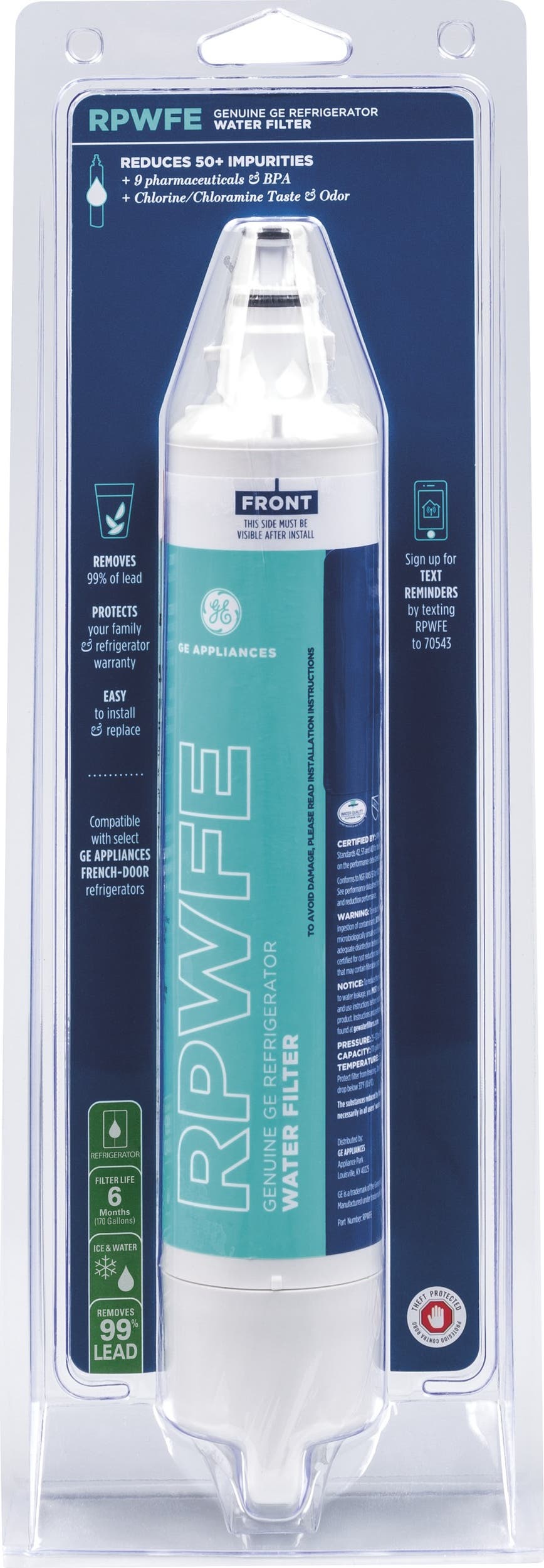 GE RPWFE4PK Refrigerator Water Filter - 4 Pack