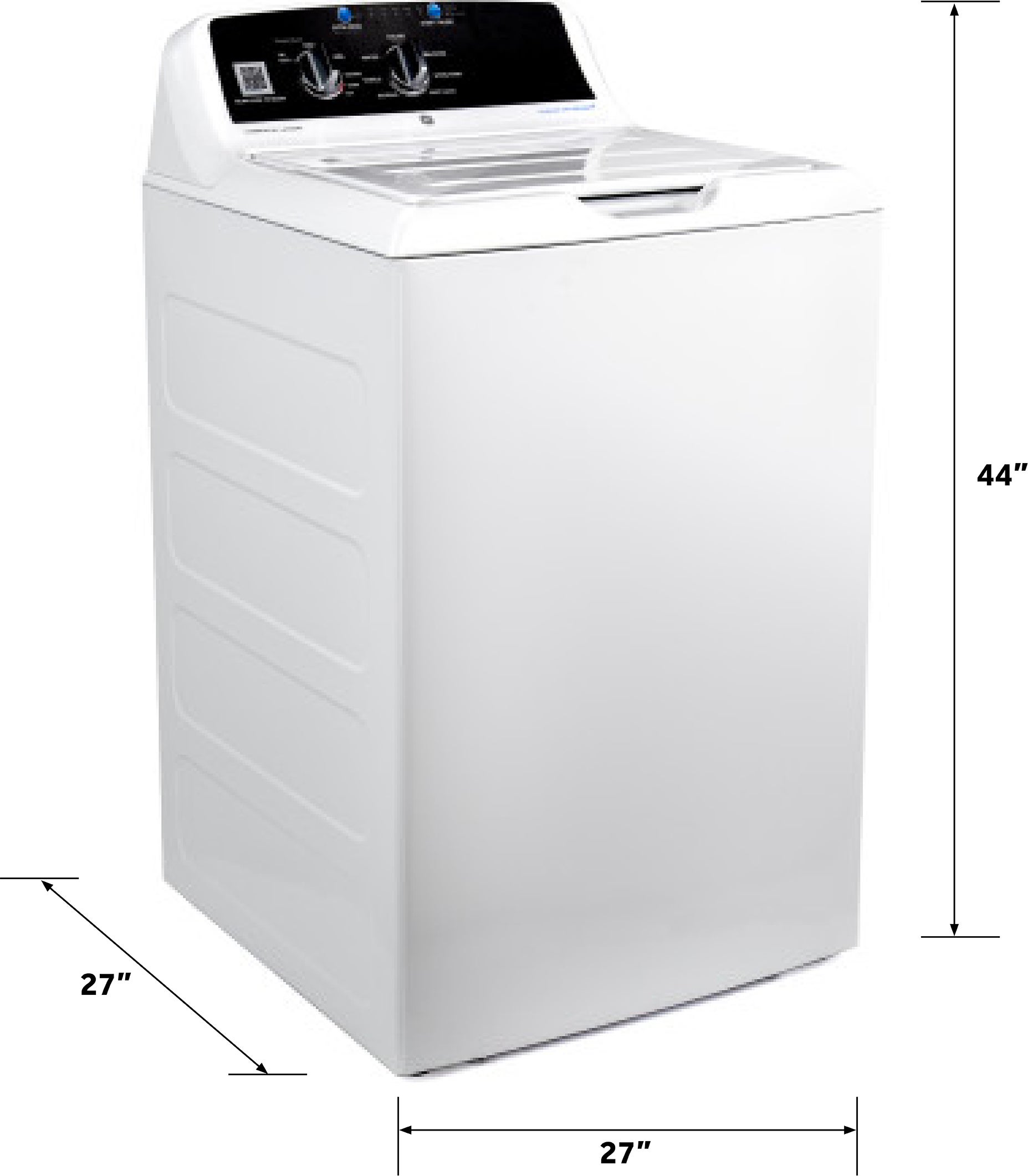 GE VTW525ASRWB 27 Inch Commercial Washer White | Plesser's Appliances