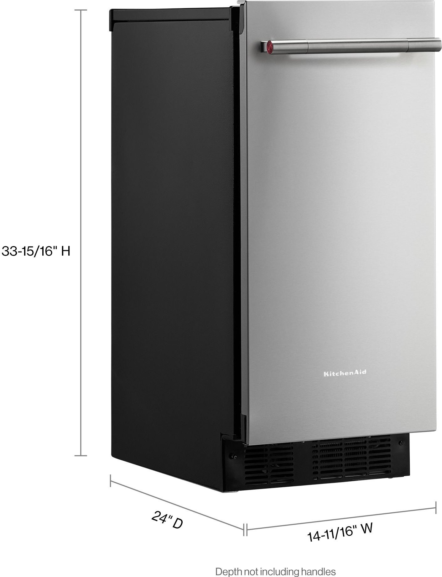 KitchenAid KUIX515SPS 15 Inch Automatic Clear Ice Maker
