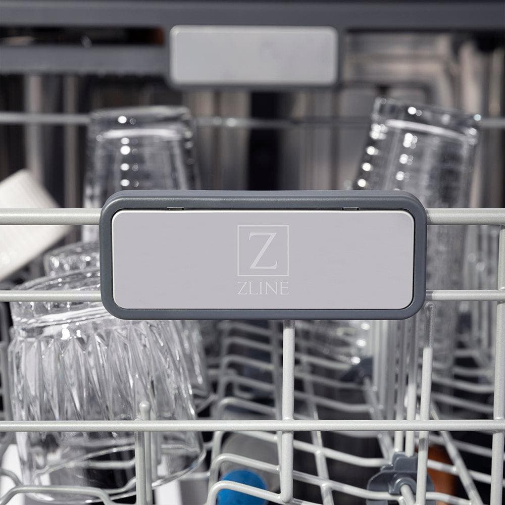 Zline DWMTZ30424KG Stainless Steel With Polished Gold Helix Handle