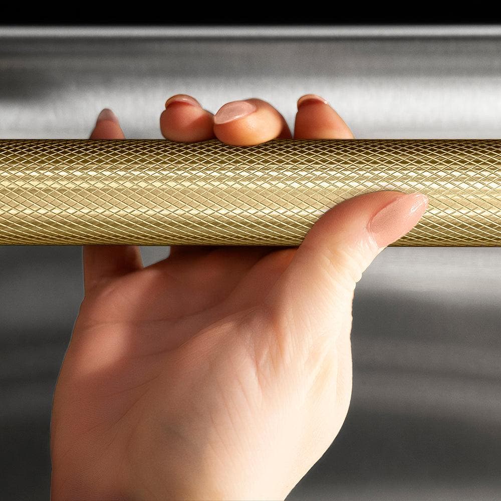 Zline DWMTZ30424KCB Stainless Steel With Champagne Bronze Helix Handle